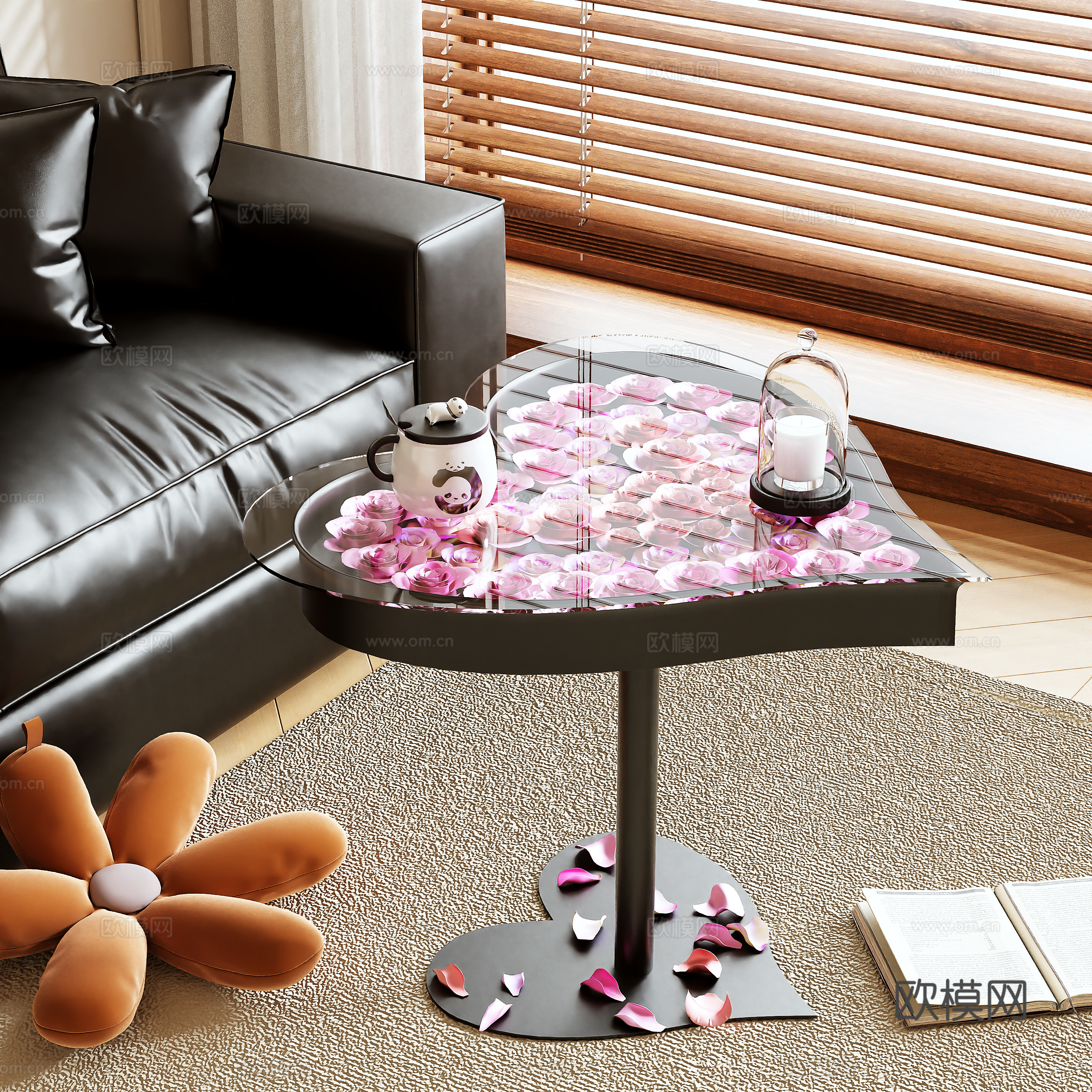 3D model of side table