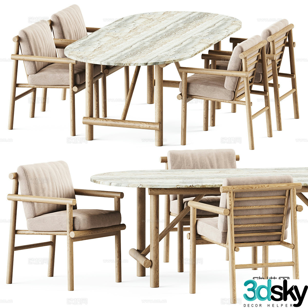 Dining chair 3d model