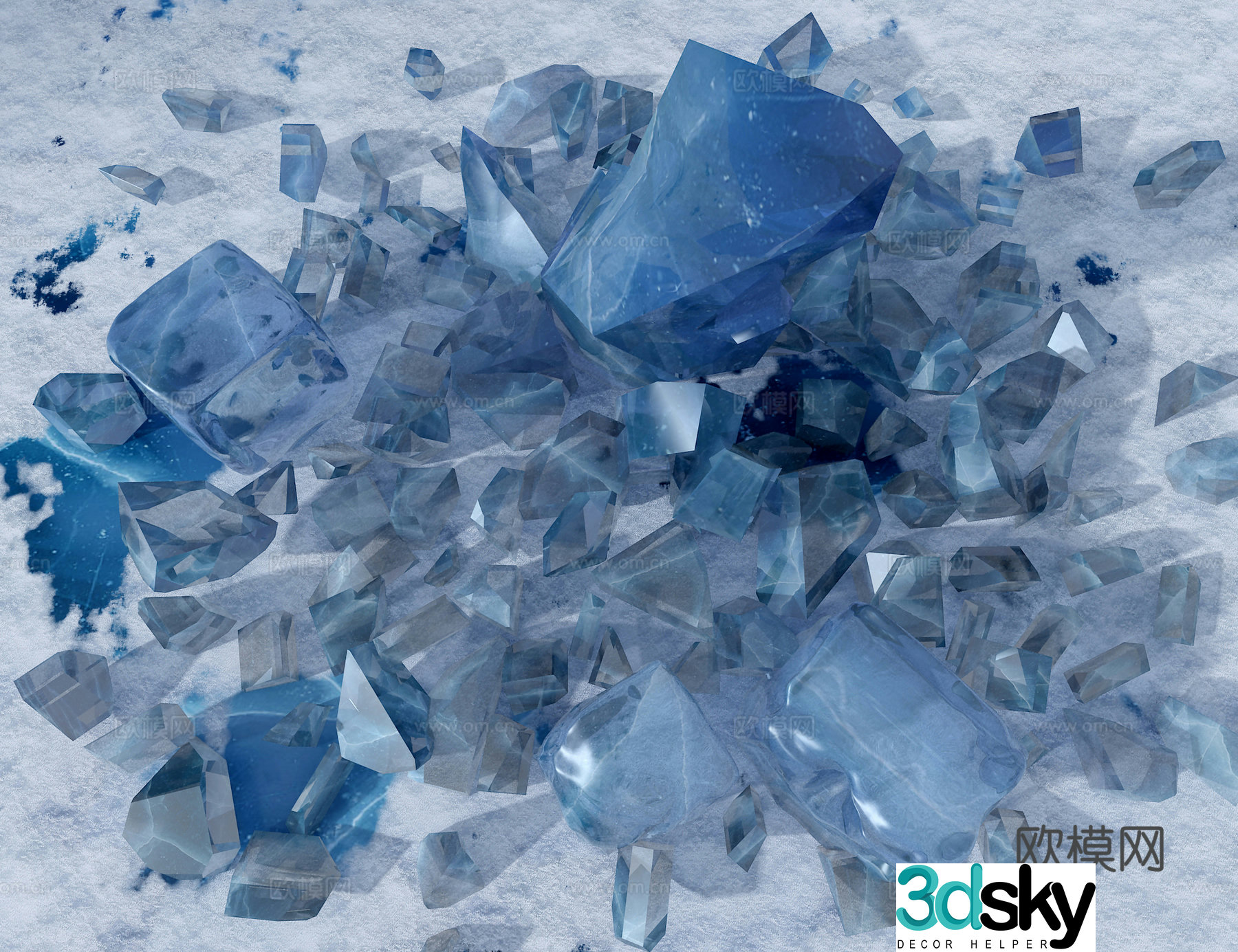 Ice cube 3d model