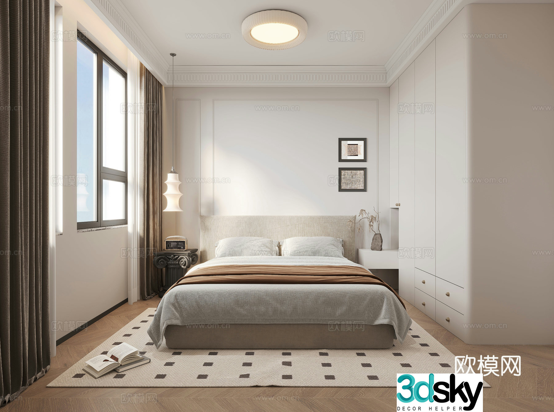 Modern bedroom 3d model