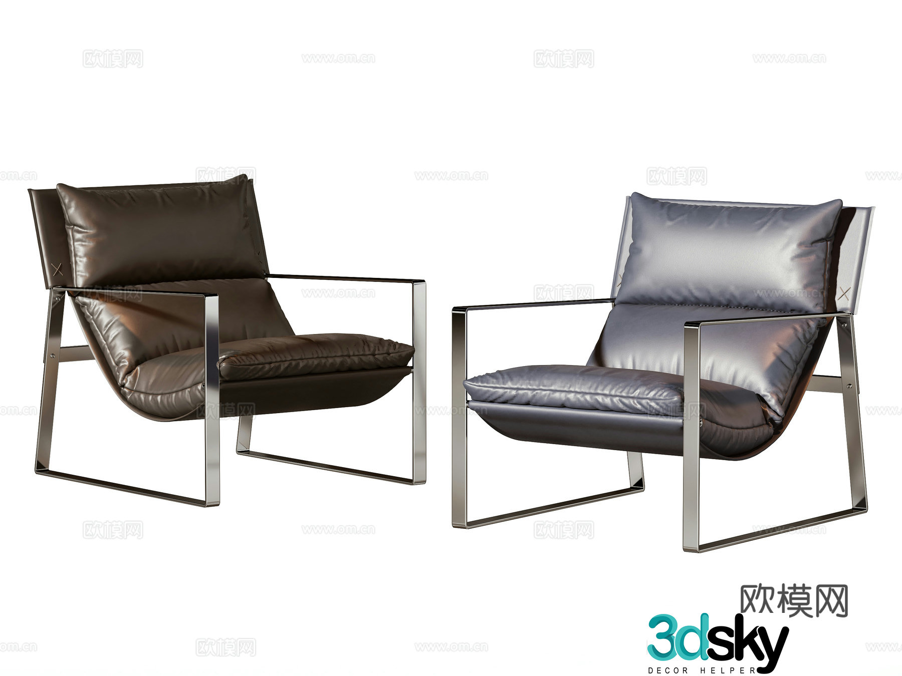 Modern leisure chair 3d model