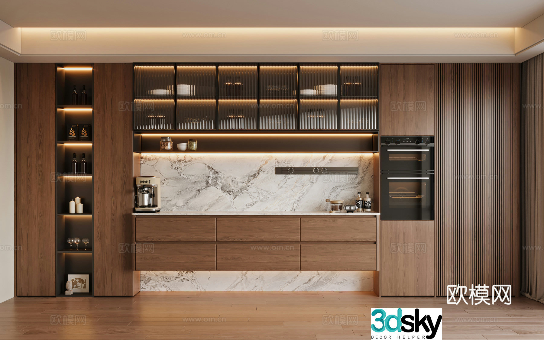 Middle-aged sideboard 3D model