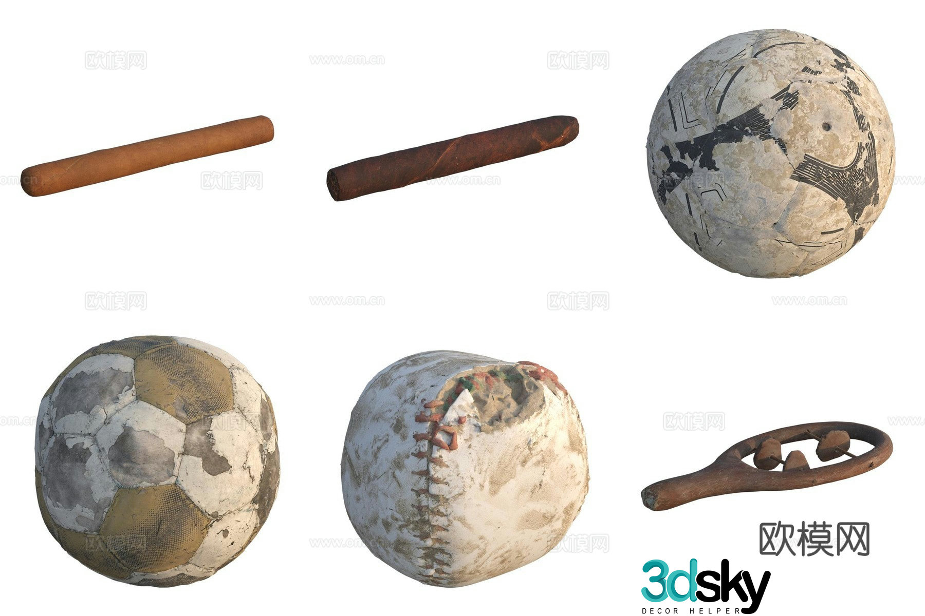 Children’s toys play entertainment facilities baseball baseball soccer 3d model