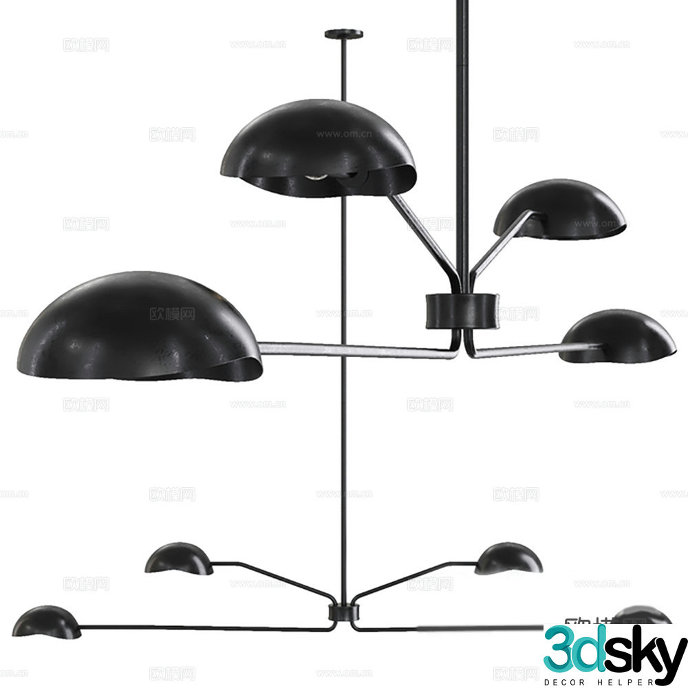 Lamps Chandelier Decorative Lights 3D Model