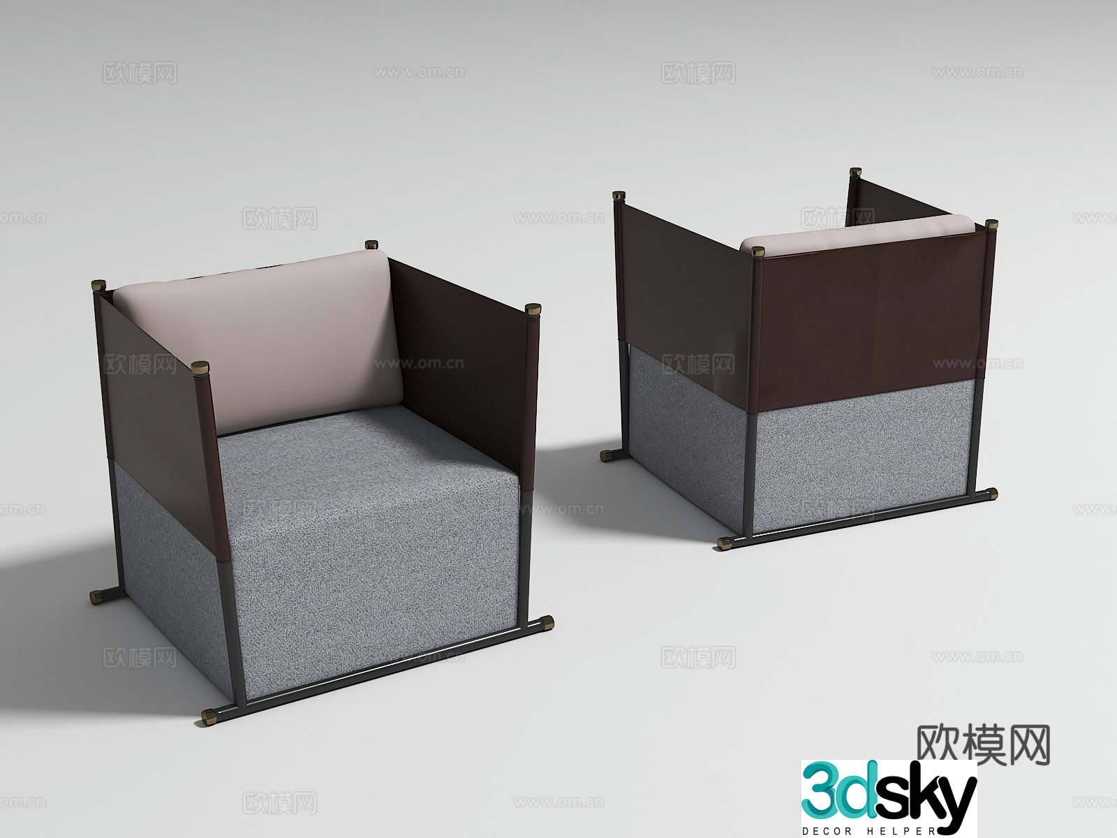 Modern leisure chair 3d model