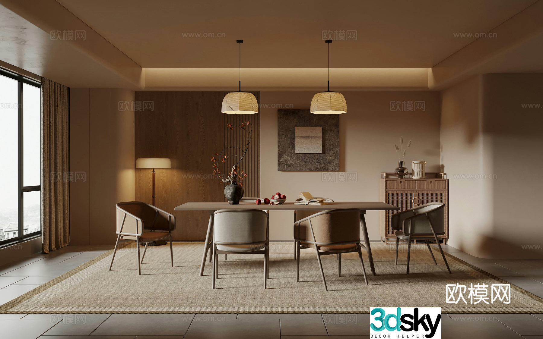Wasabi Middle Ages Open Home Restaurant 3D Model