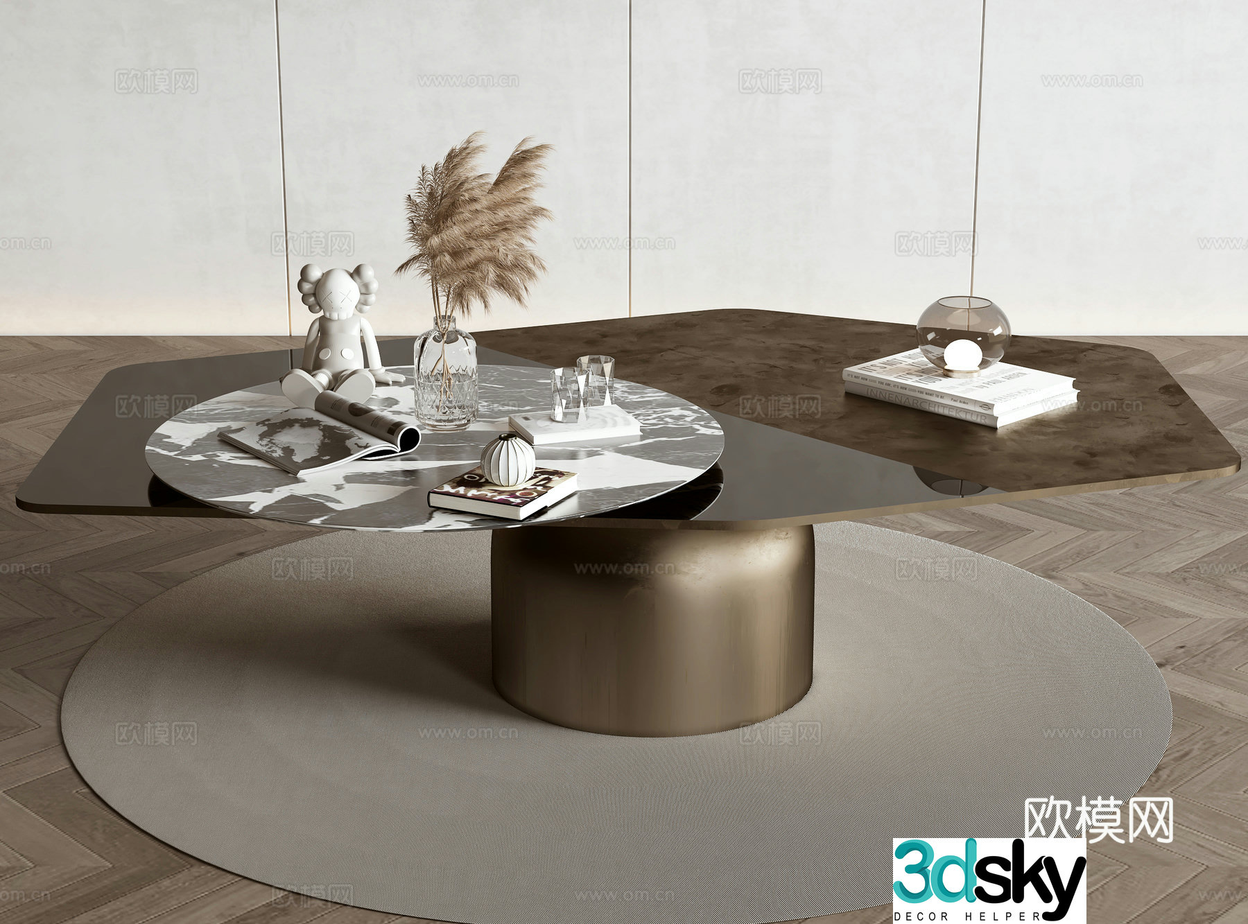 Modern coffee table 3d model