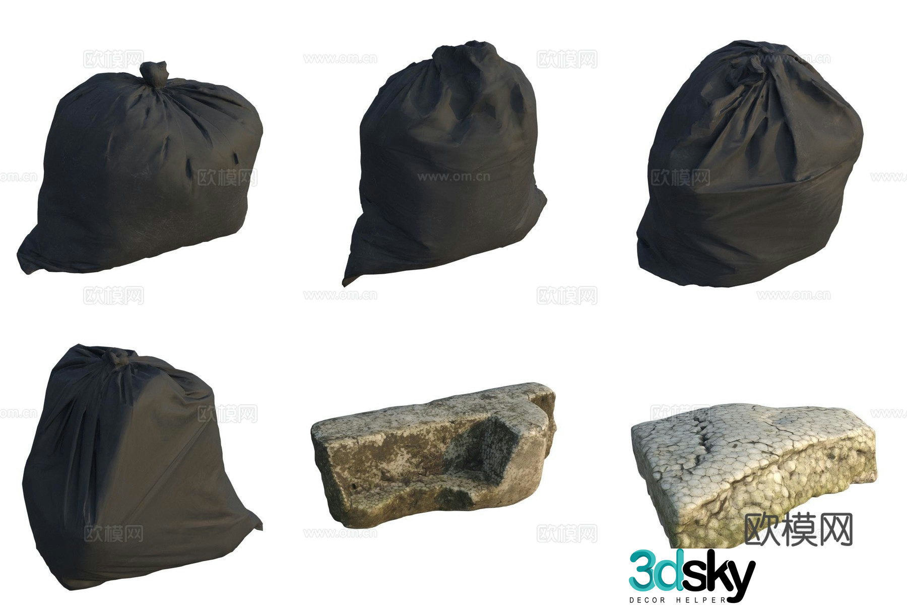 Garbage bag 3d model