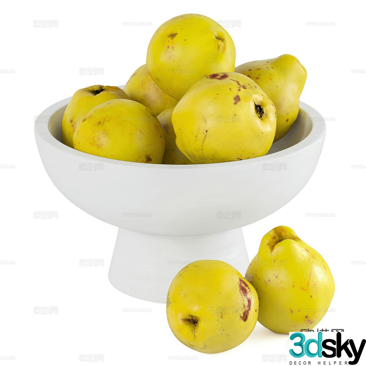 Fruit plate 3D model