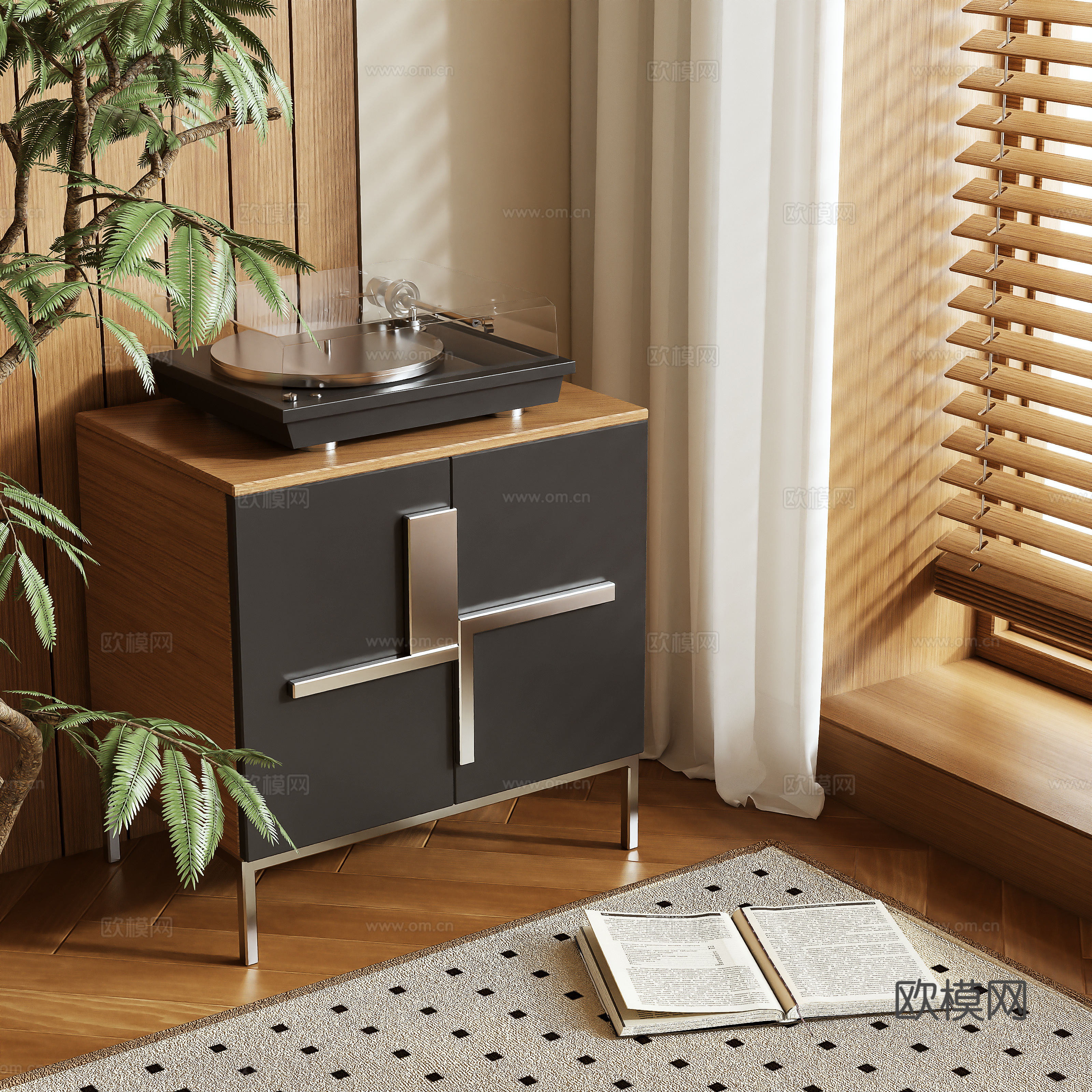 Bedside table 3d model