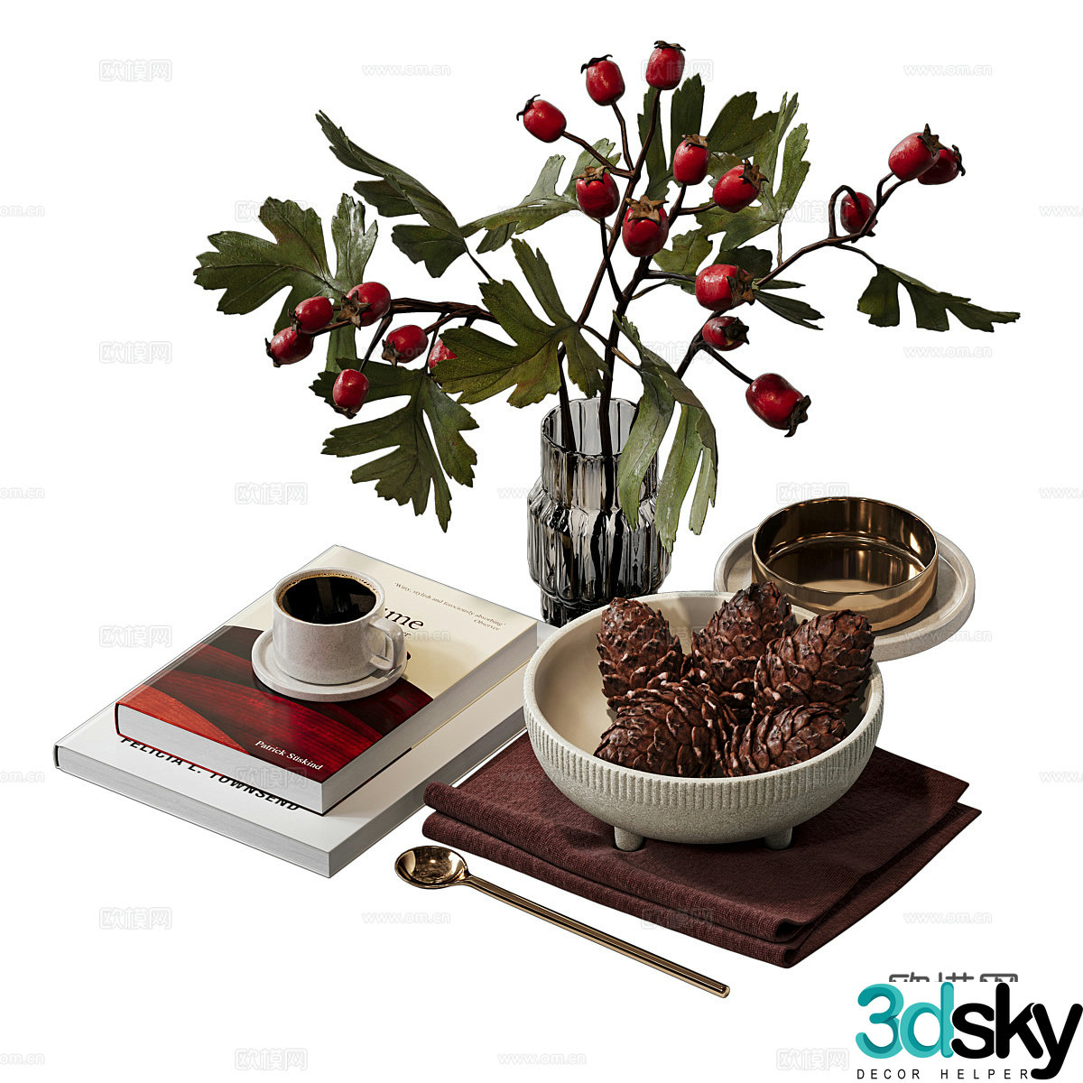 Tableware combination 3D model