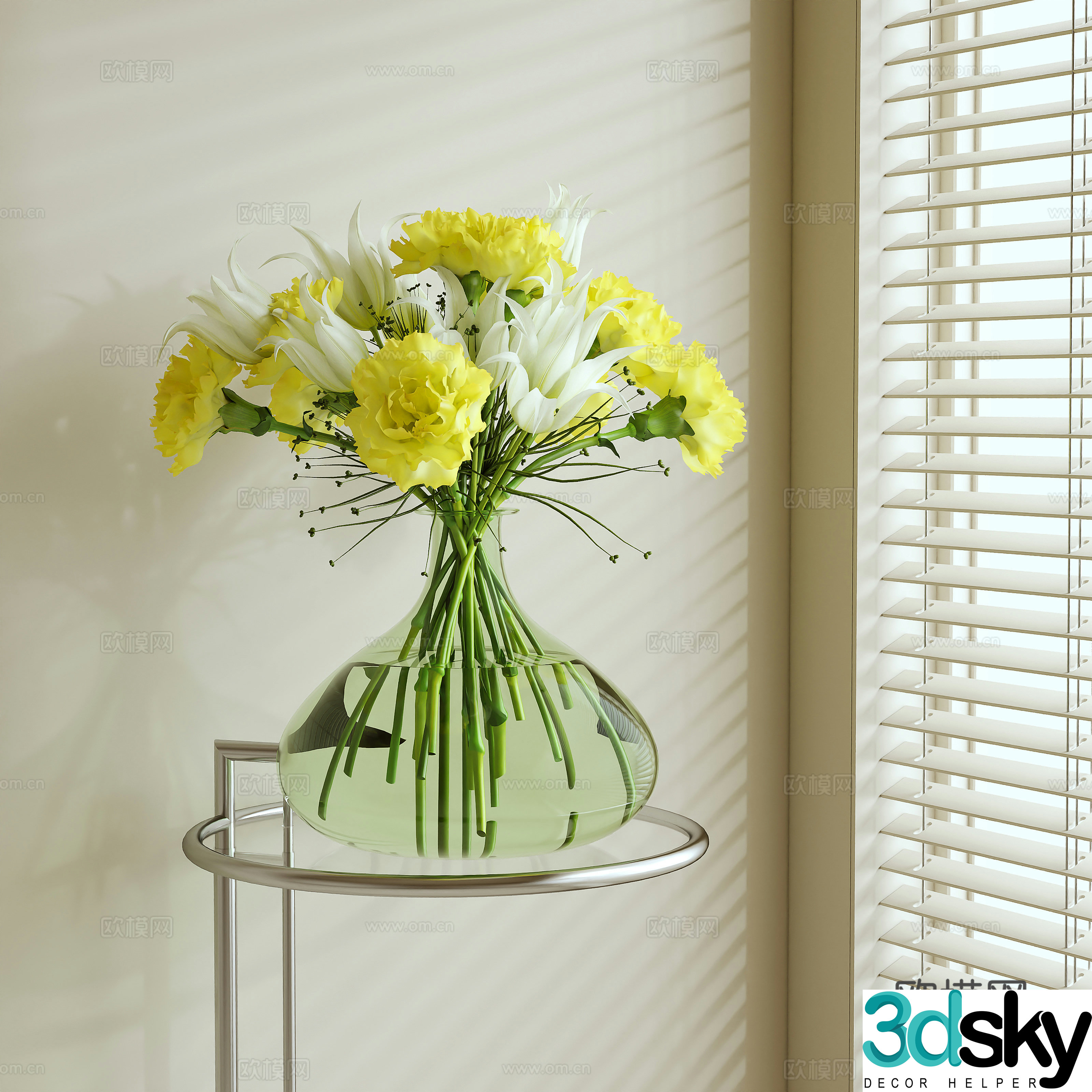 Flower arrangement 3d model