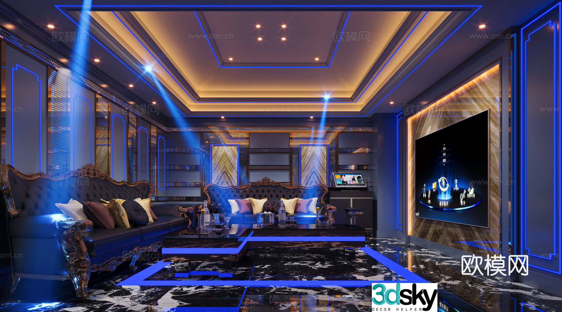 Modern KTV3d model