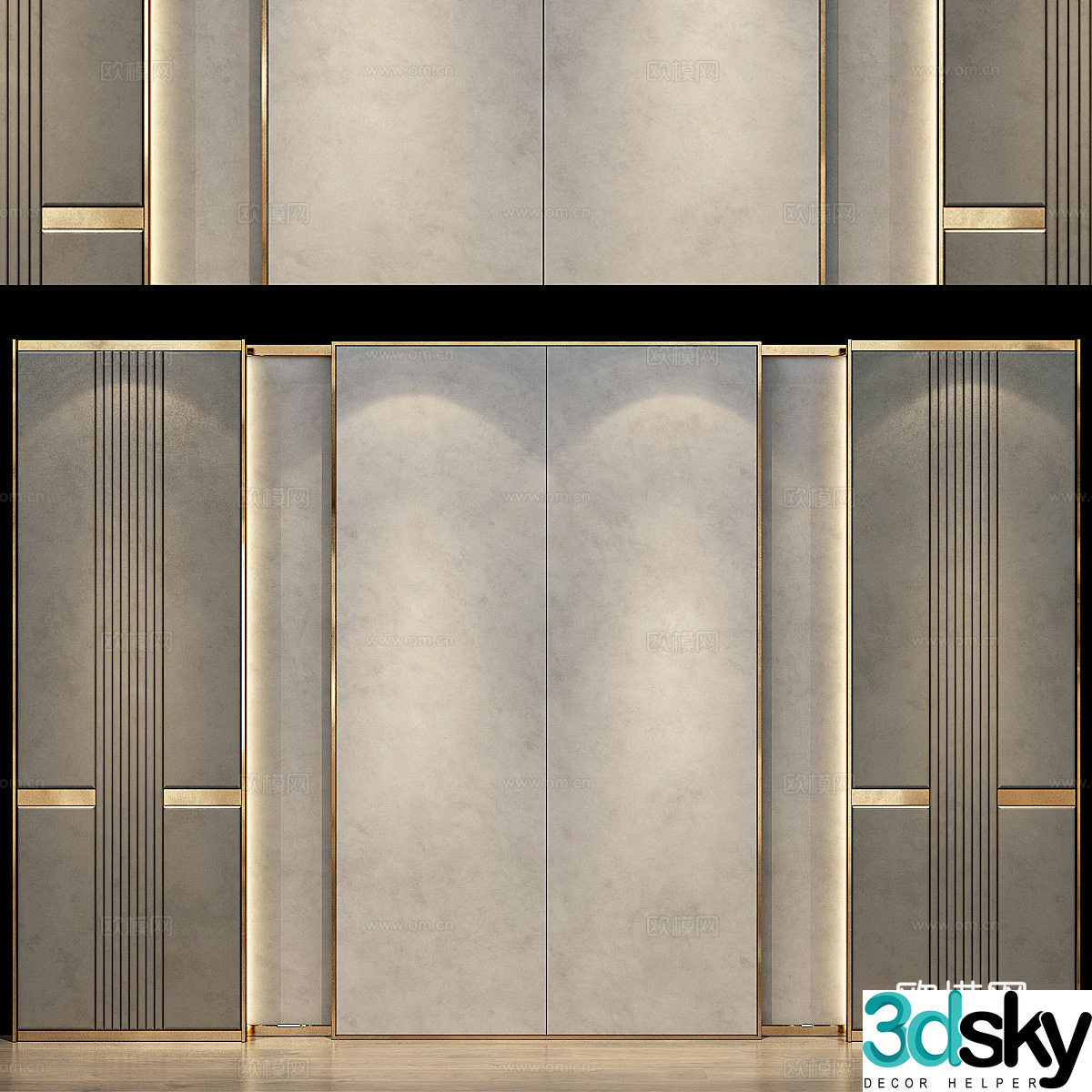 Background wall 3d model