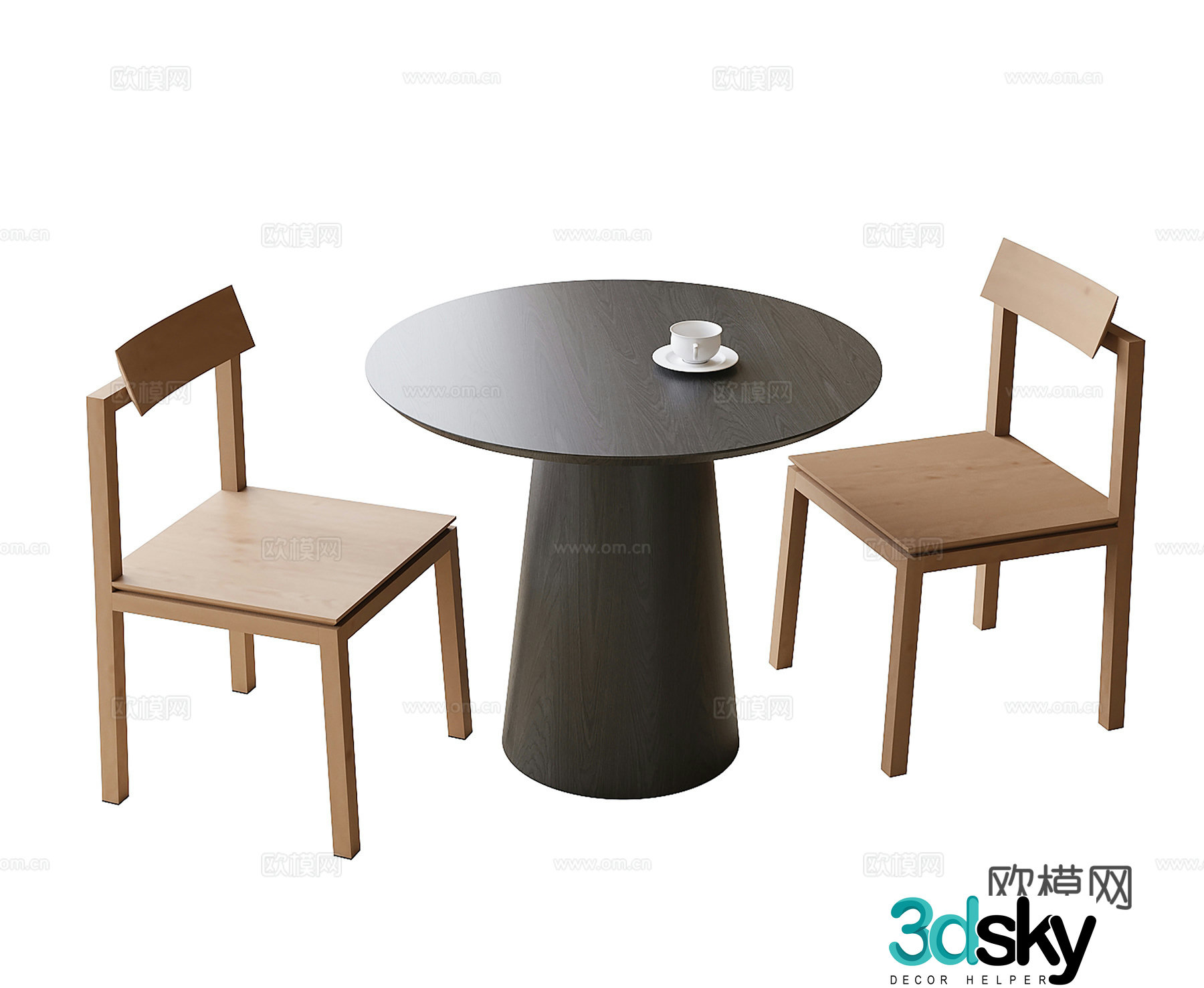 Modern coffee table and chairs negotiation table and chairs leisure table and chair 3d model
