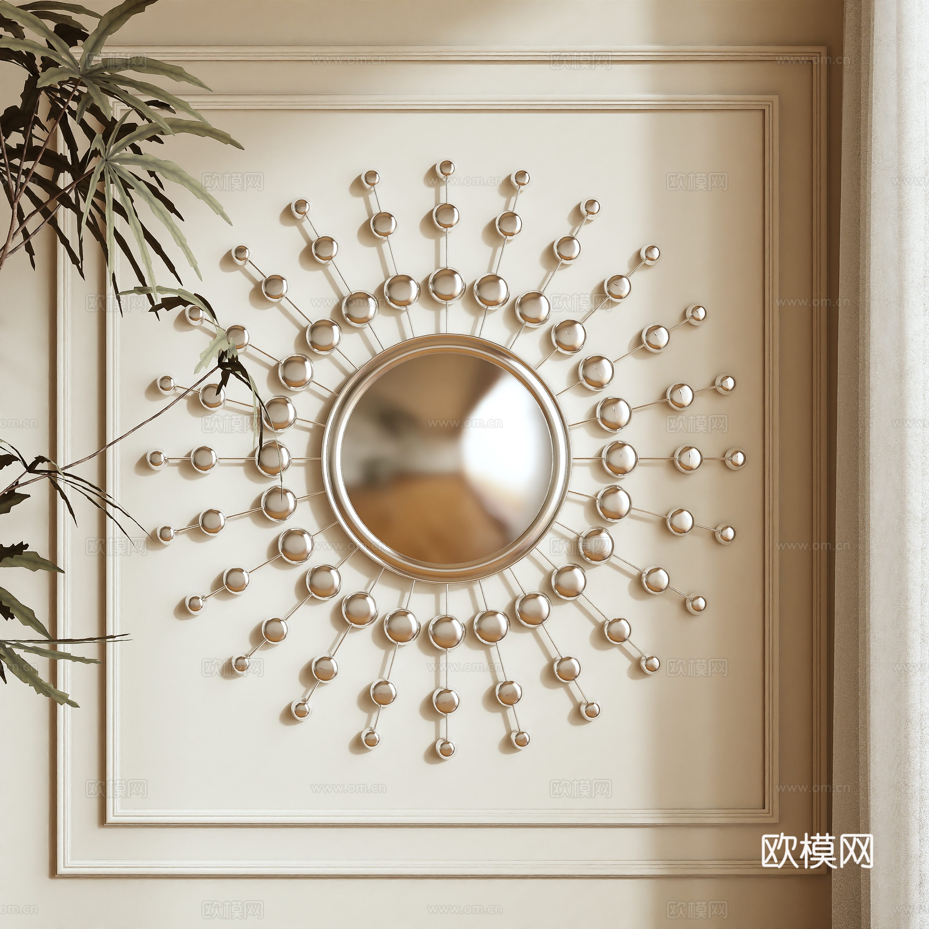 3D wall decoration model