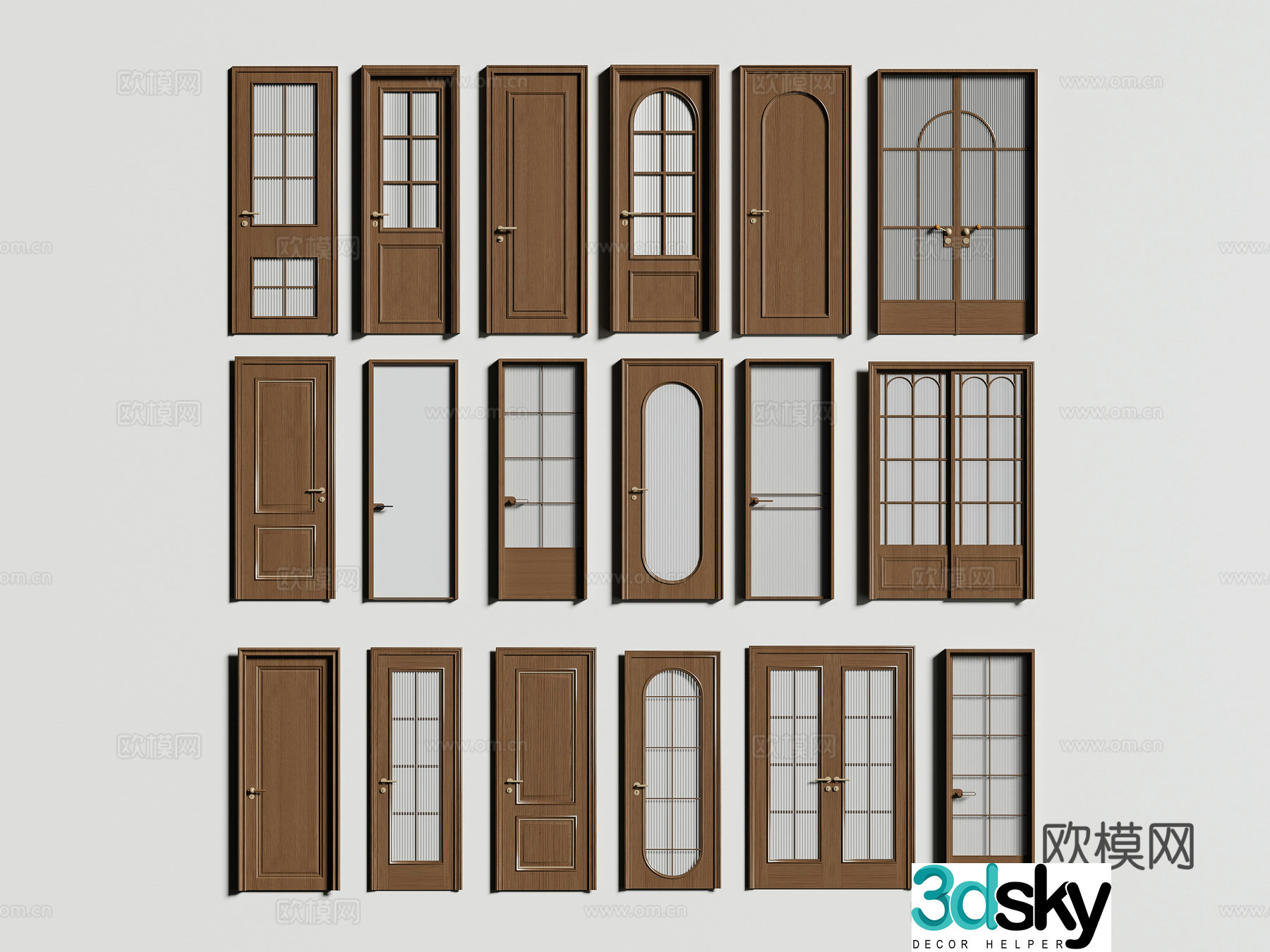 Middle-aged storm combination 3D model