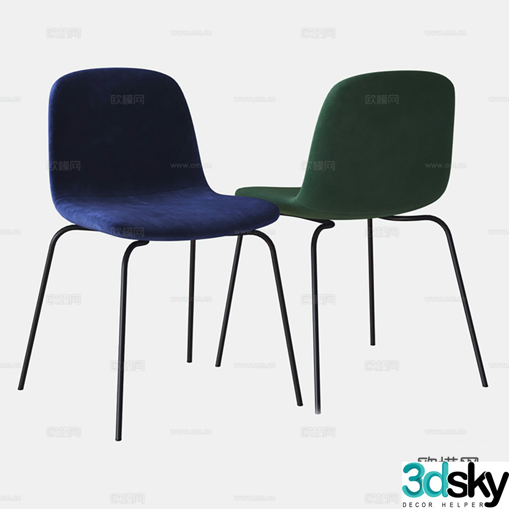 Chair Single Chair Dining Chair Seat 3D Model