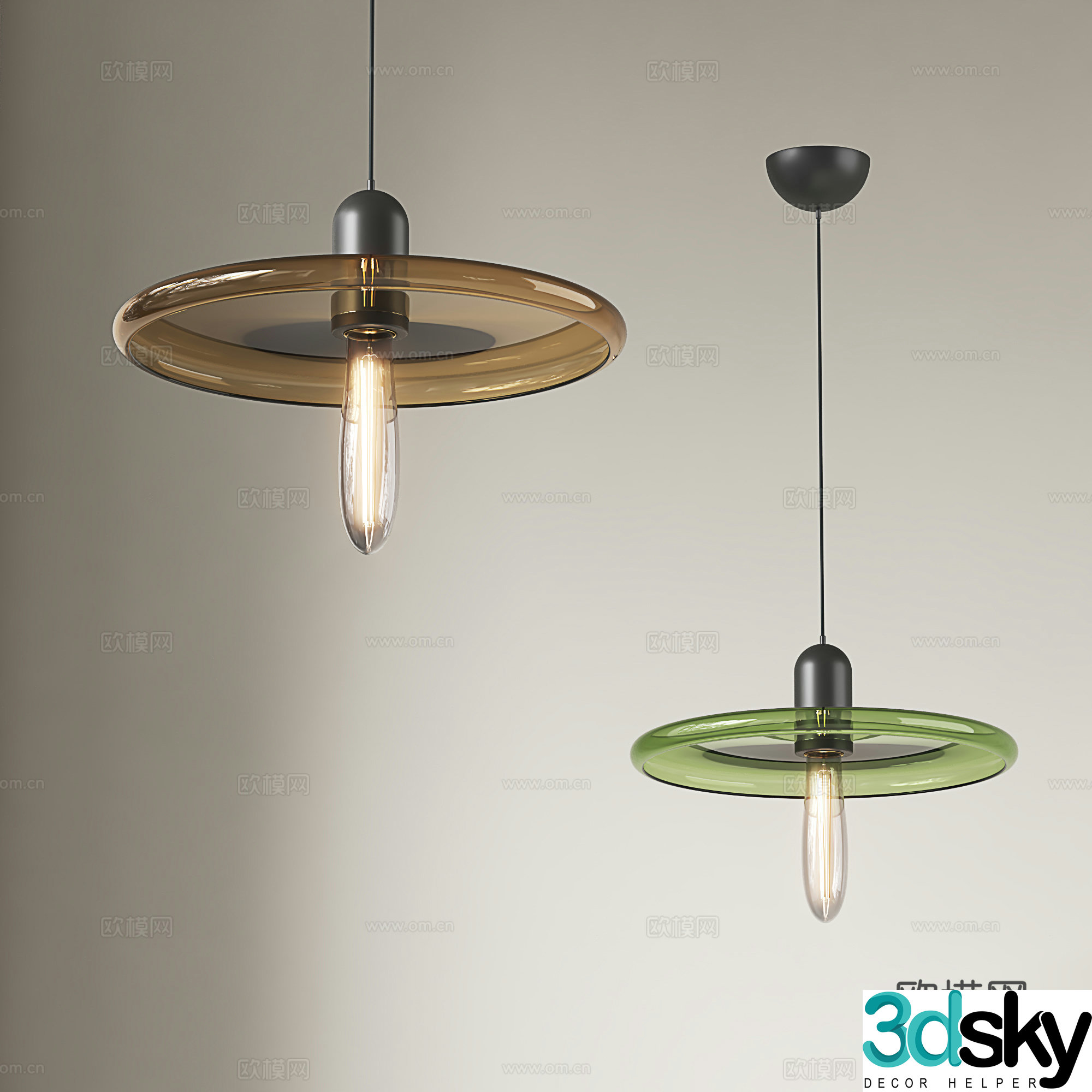 Modern Chandelier Small Chandelier Glass Chandelier 3D Model