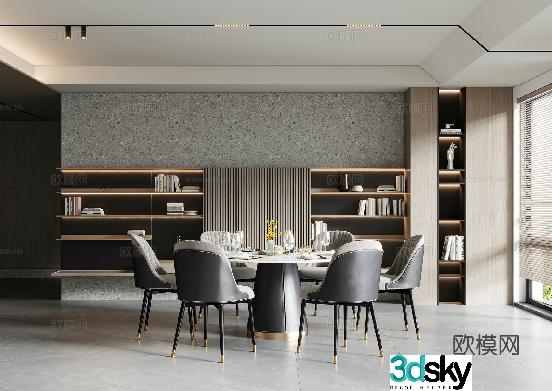 Modern Italian restaurant 3d model