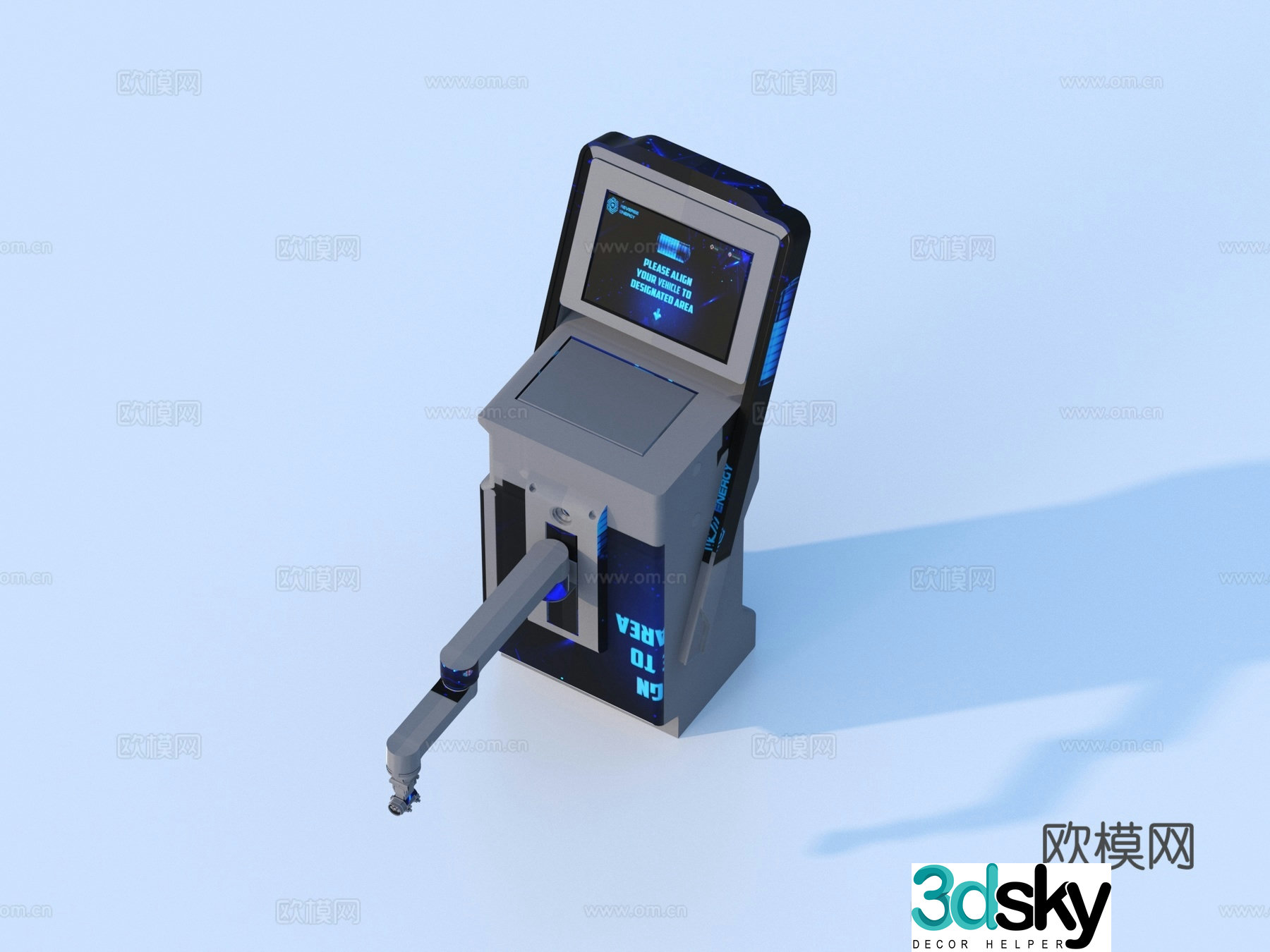 Hardware mechanical parts cabin components 3D model
