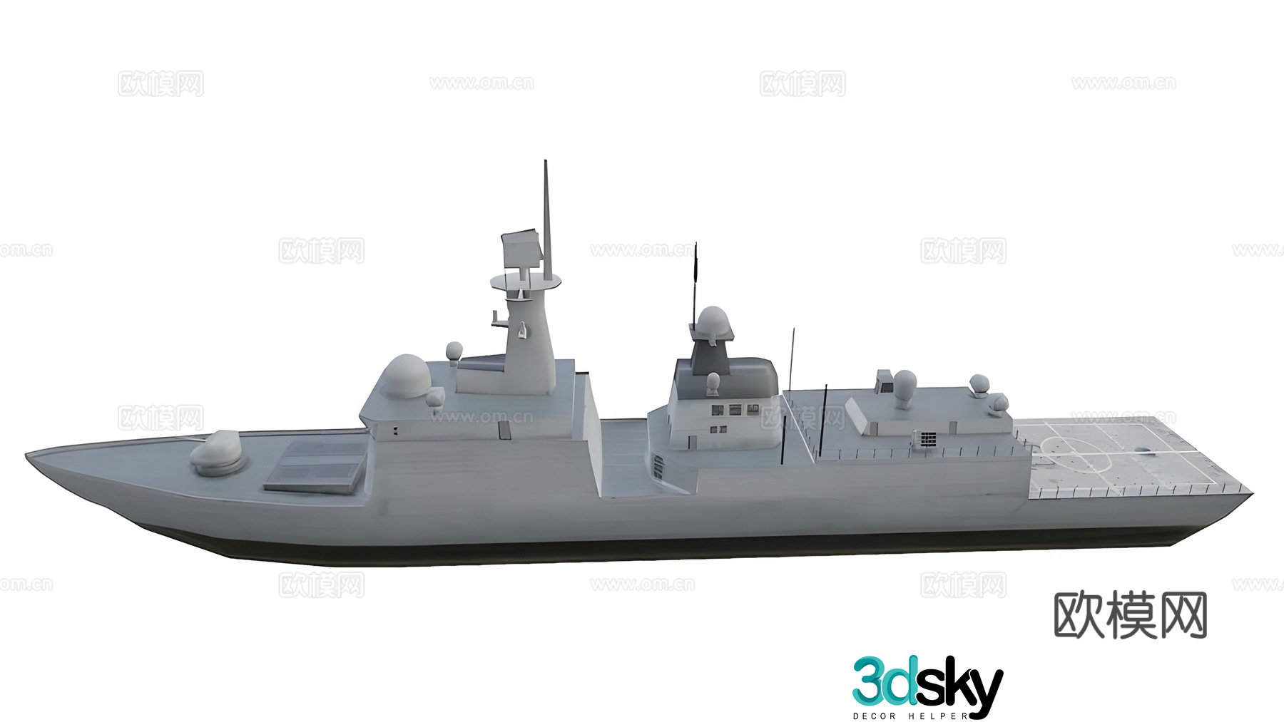 Frigate 3D Model