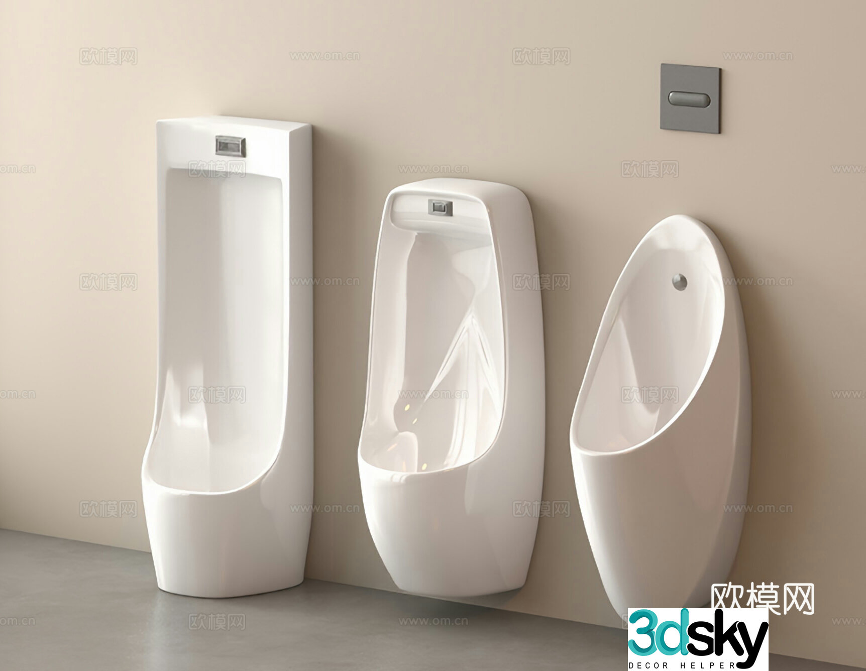 Other kitchen and bathroom urinal 3d model