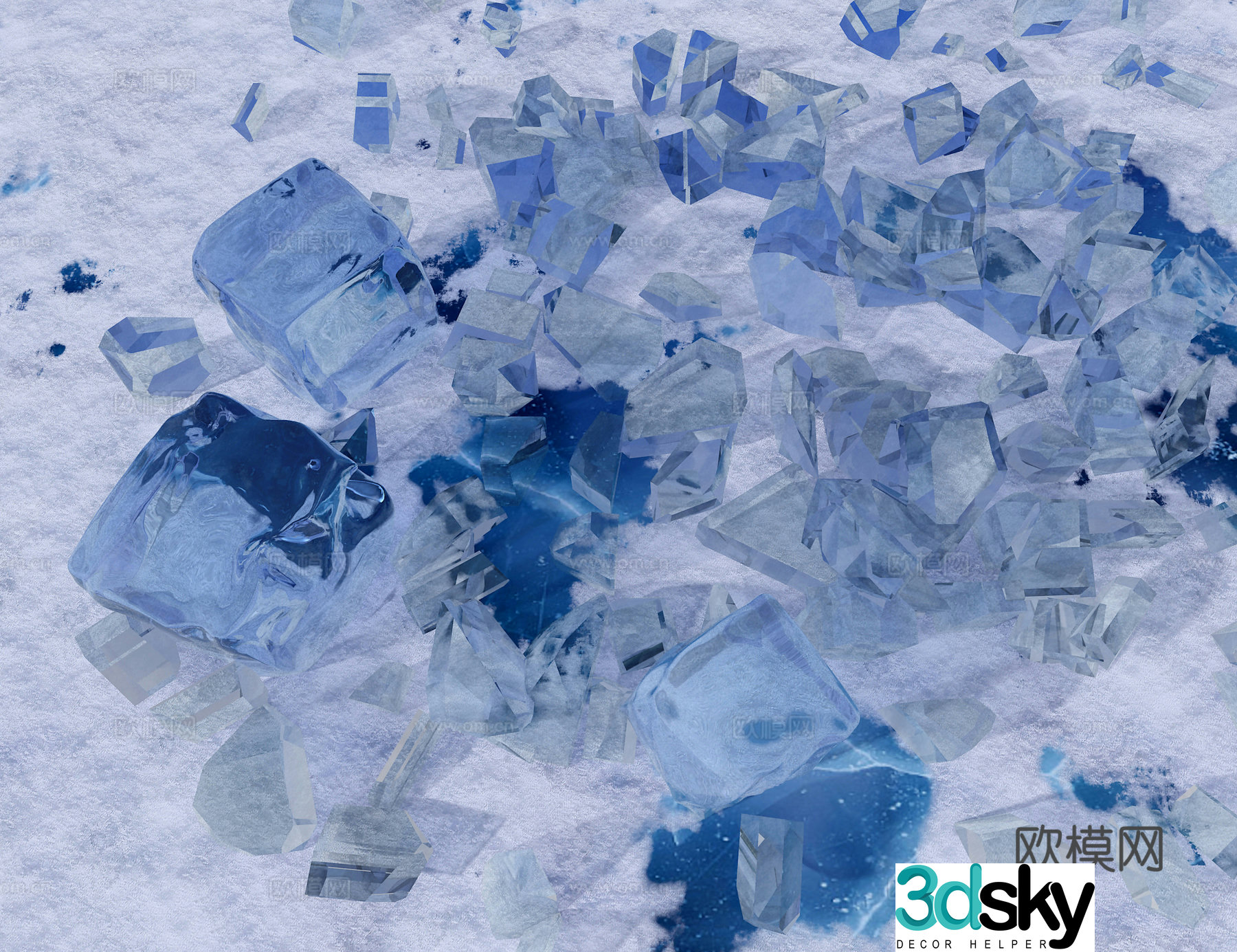 Snow 3d model