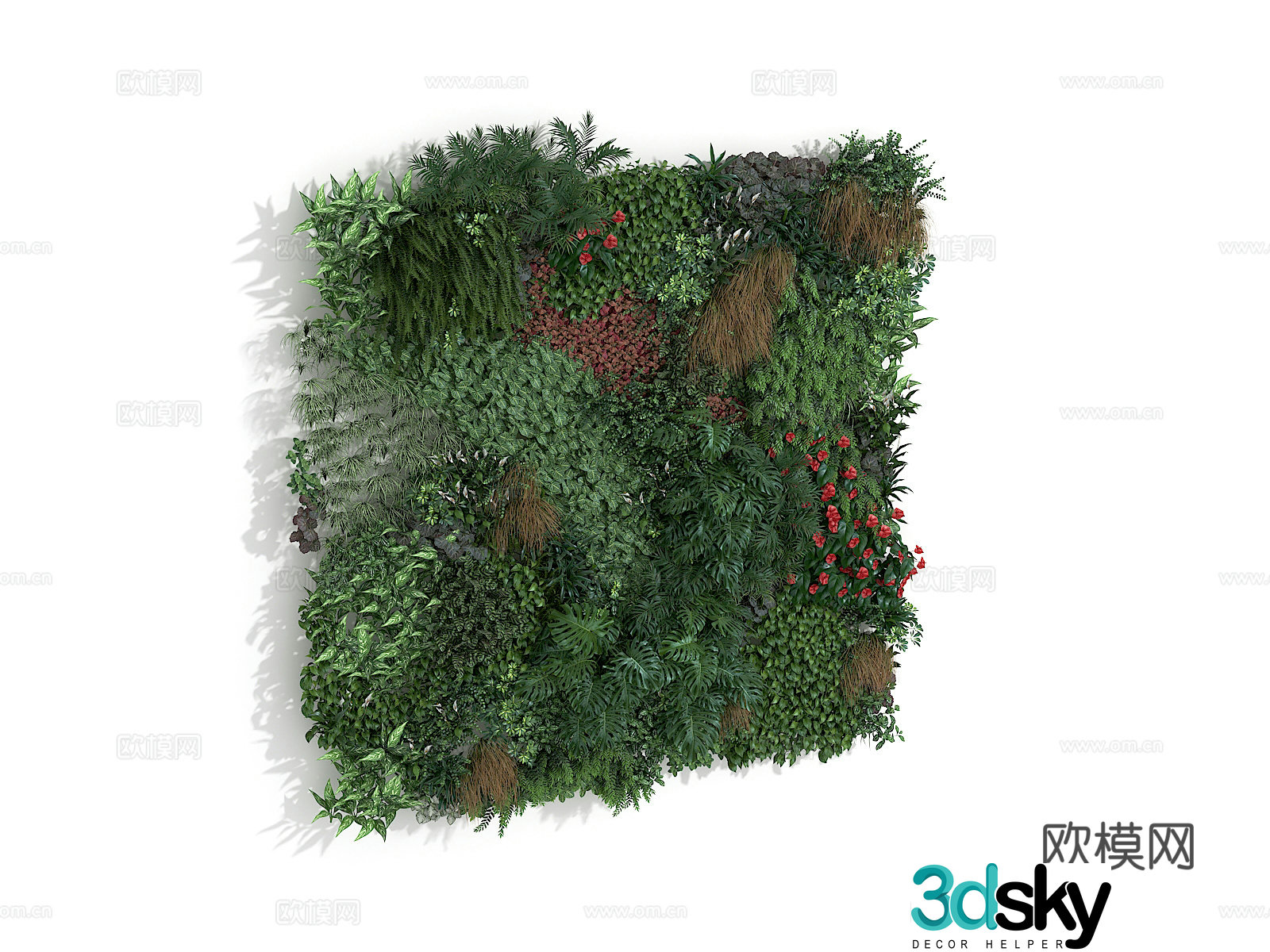 Plant wall 3d model