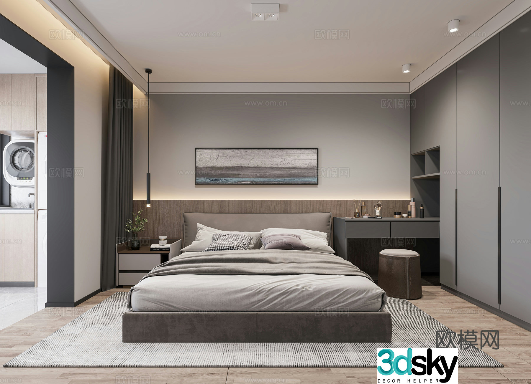 Modern bedroom 3d model