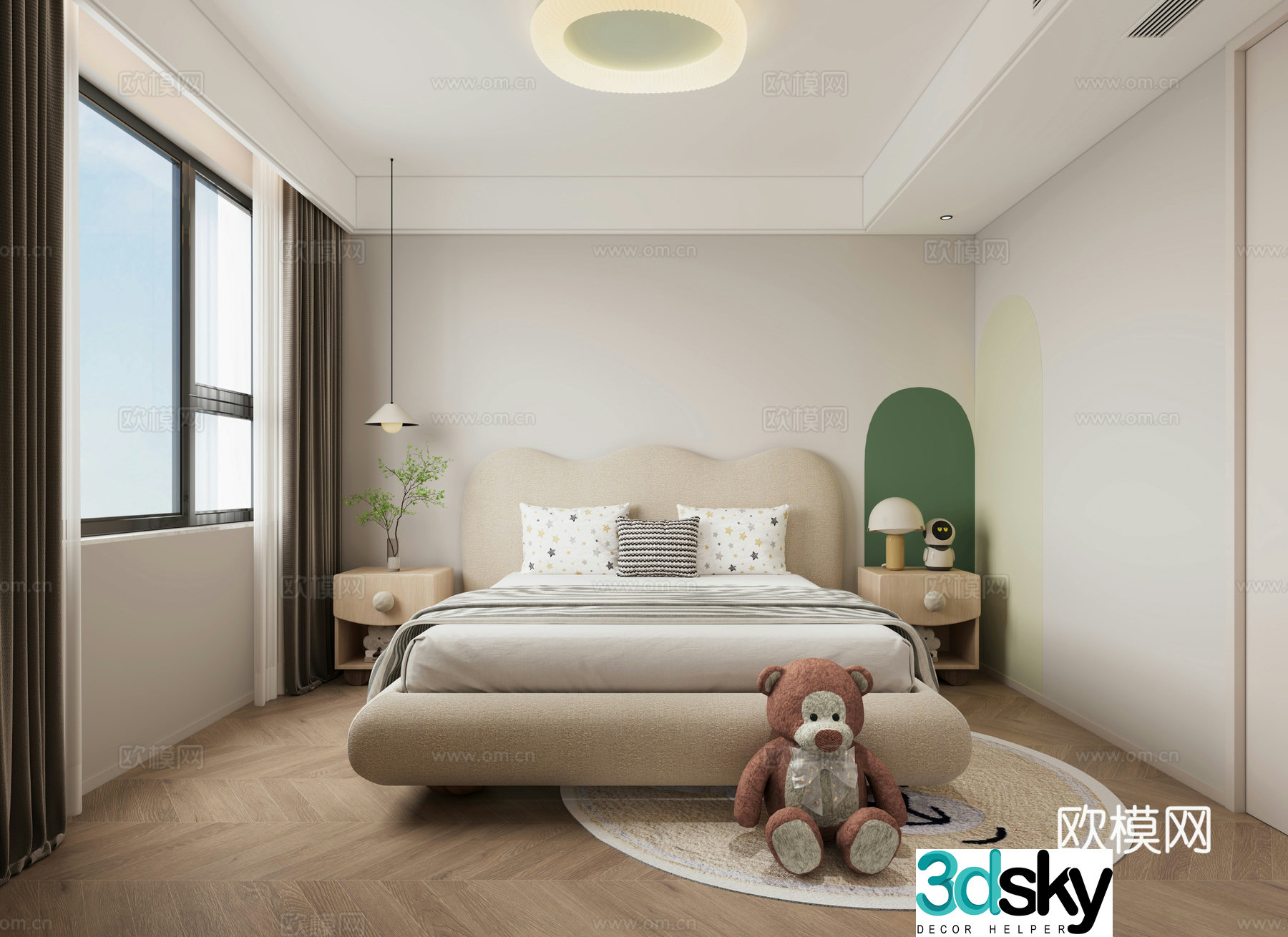Modern bedroom 3d model