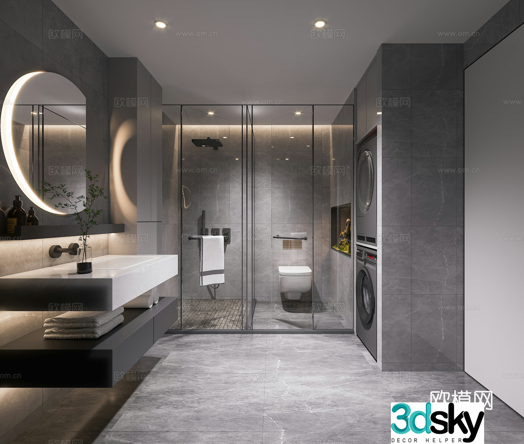 Modern bathroom 3d model