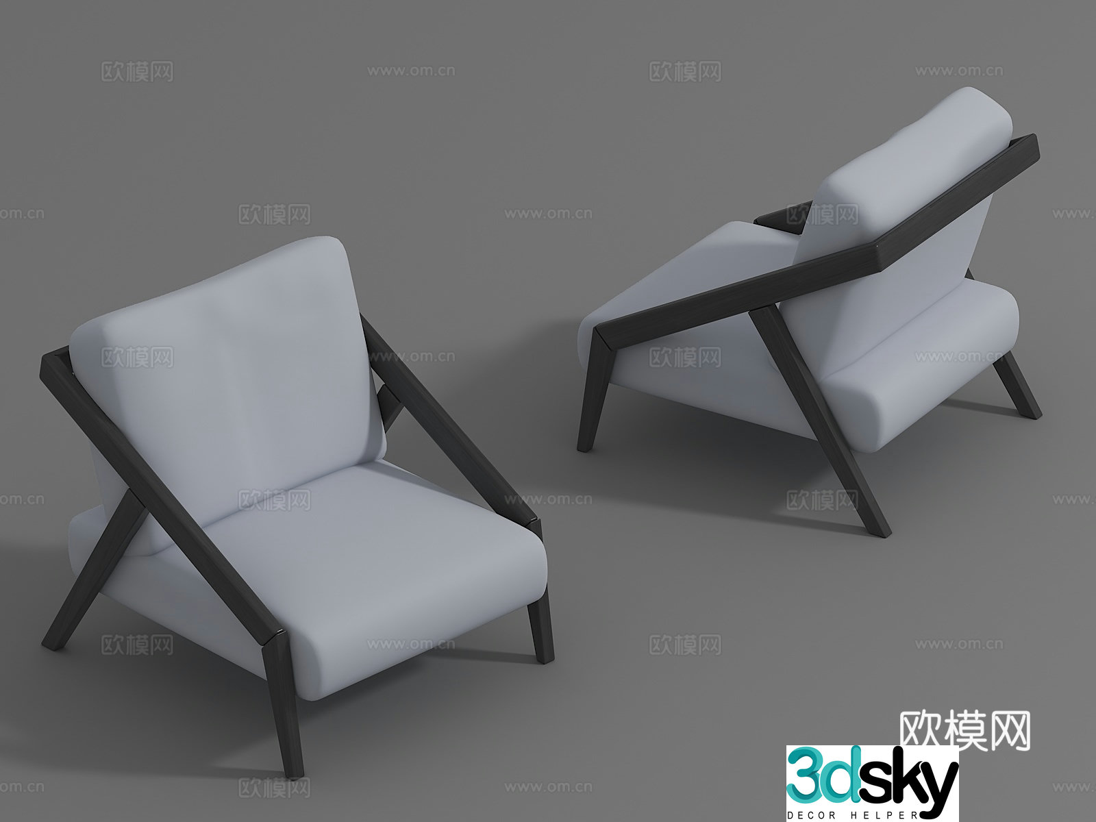 Modern leisure chair 3d model