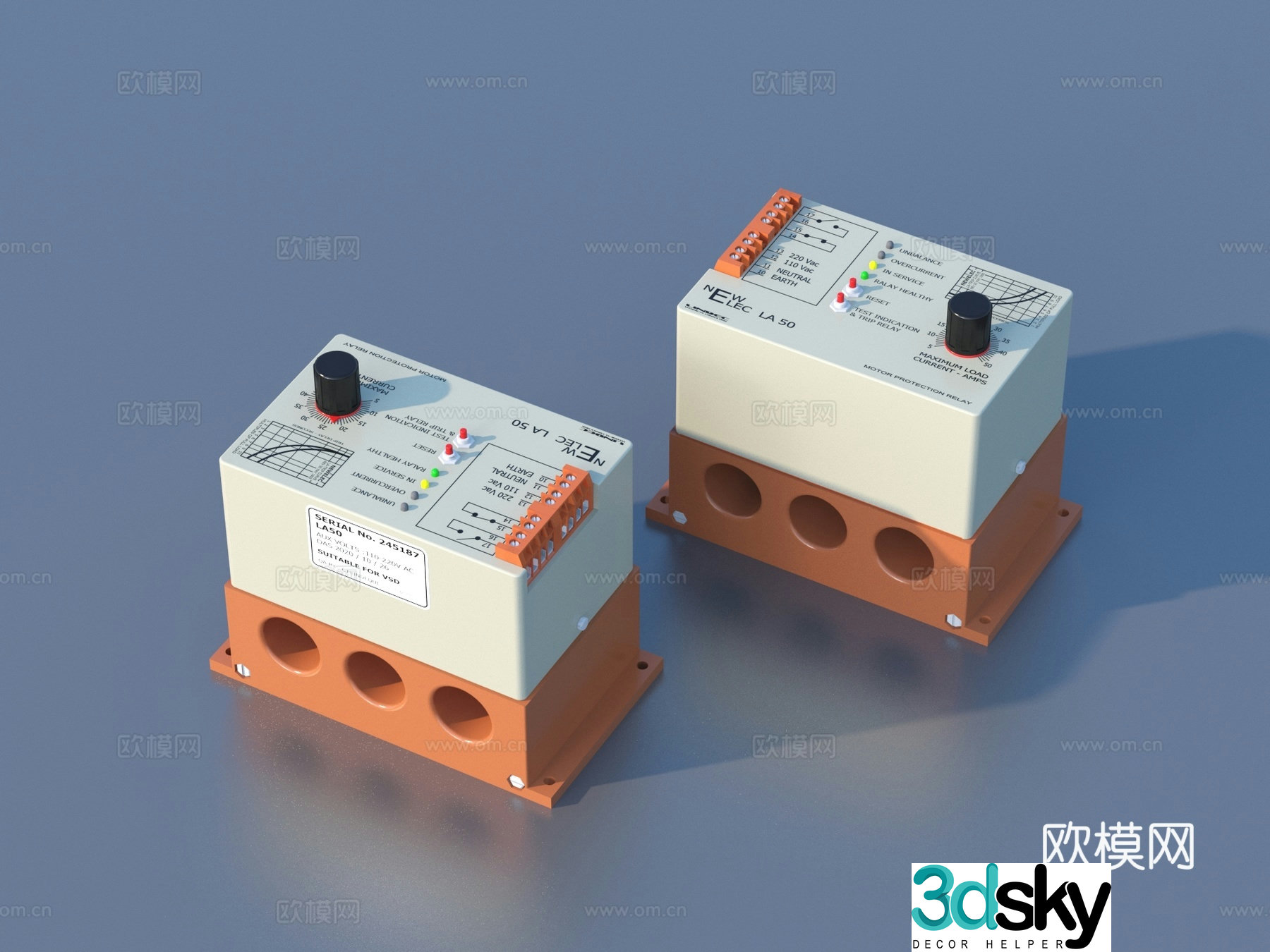 Circuit breaker leakage protection switch air switch 3d model