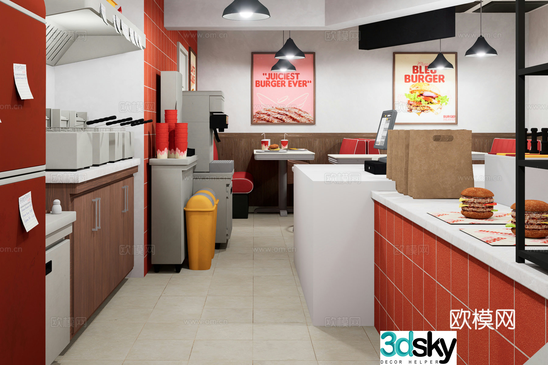 Restaurant 3d model