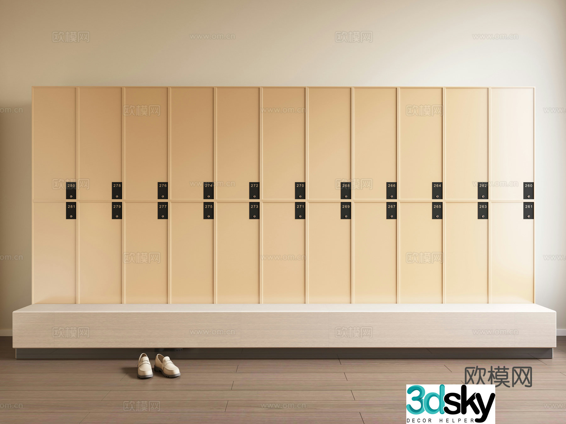 Public space storage cabinet locker storage cabinet dunzi cabinet shoe replacement cabinet shoe cabinet storage 3d model