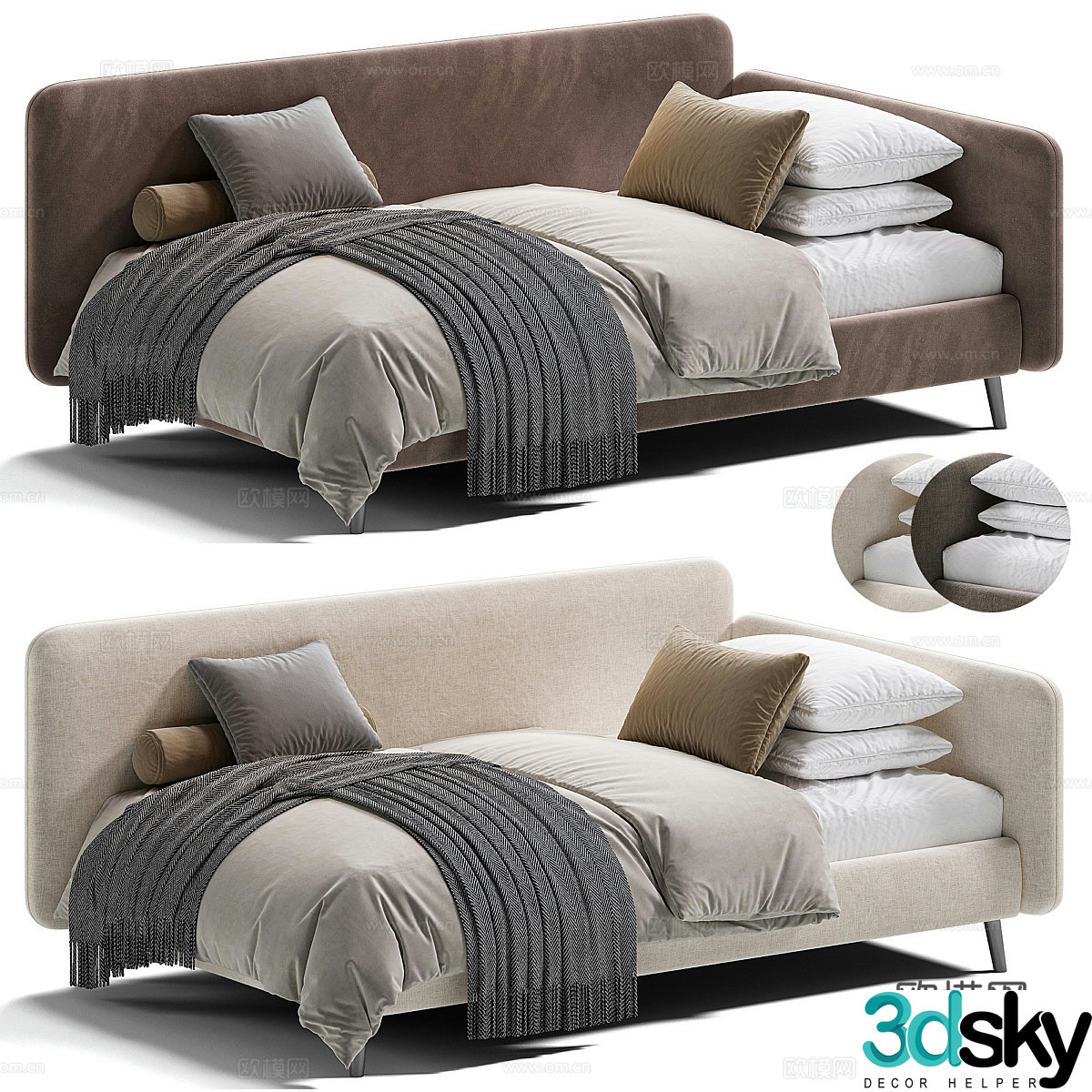Modern LORENS sofa bed 3d model