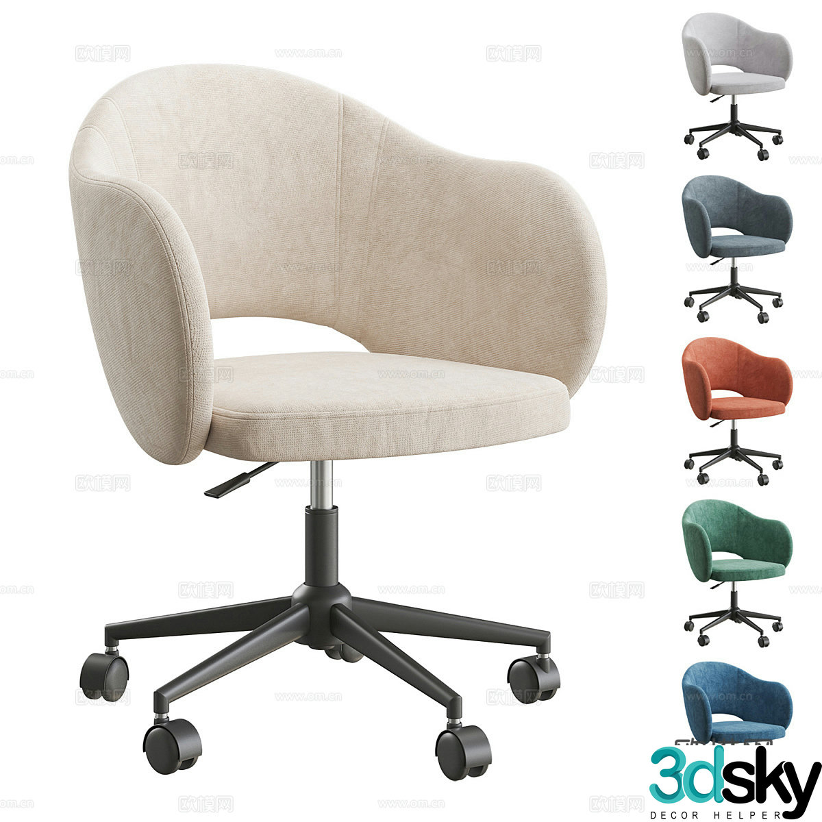 Modern Daisy office chair 3d model