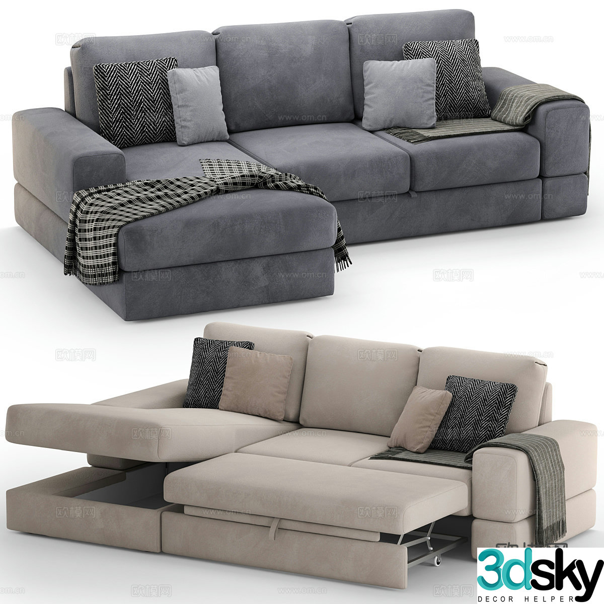 Corner sofa 3d model