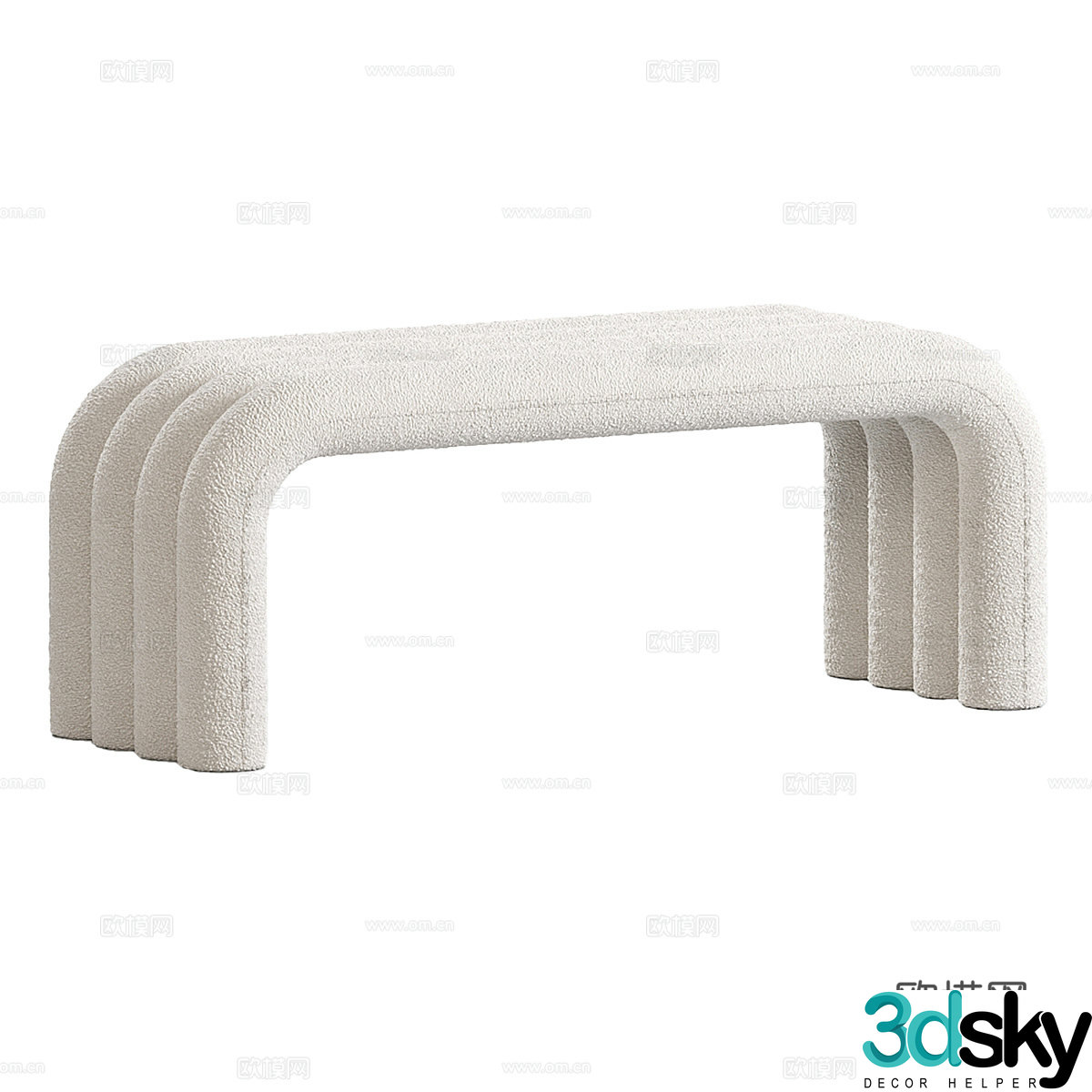 Modern simple stool stool simple stool sofa stool long stool 3d model