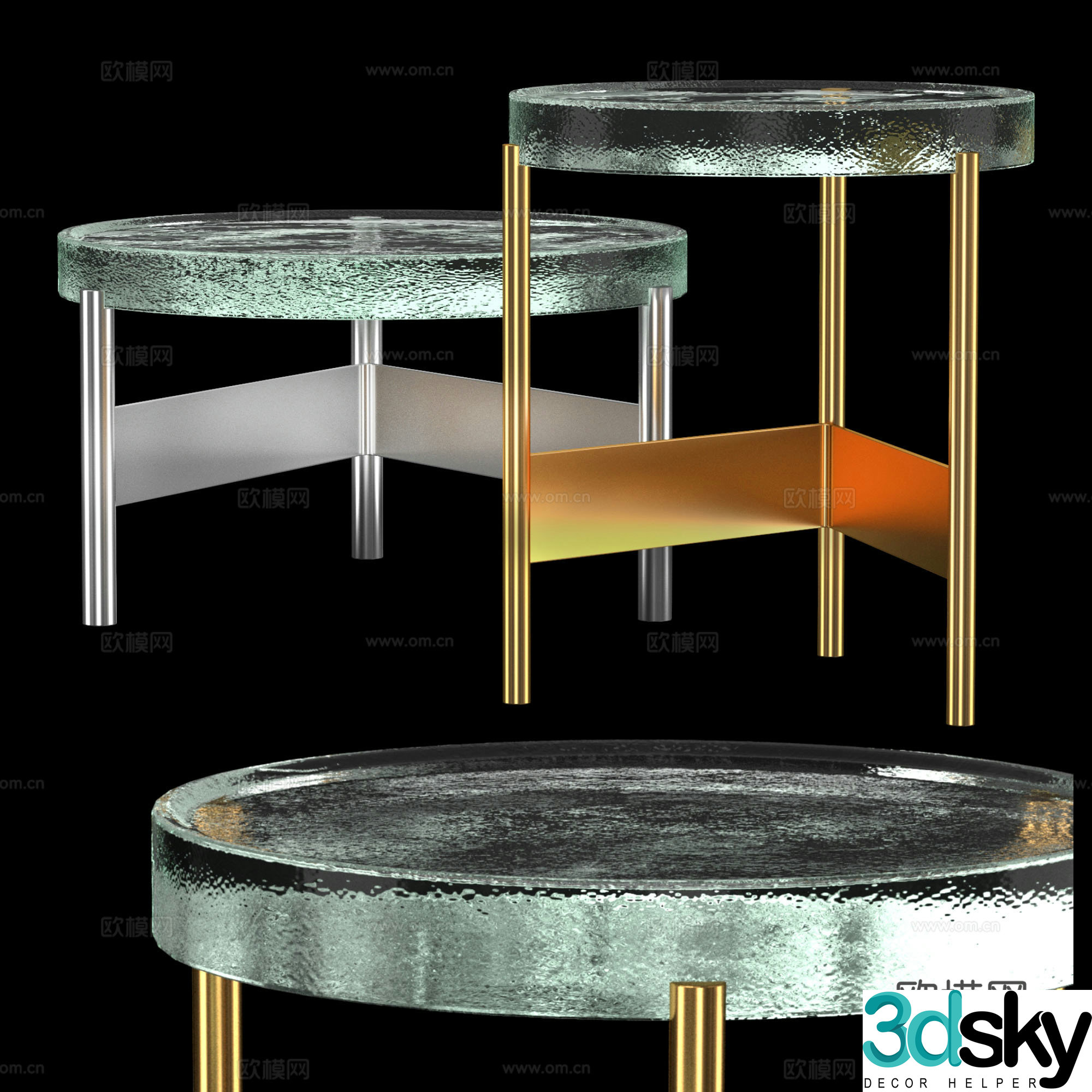 Modern ALWA Two Coffee Table 3D Model