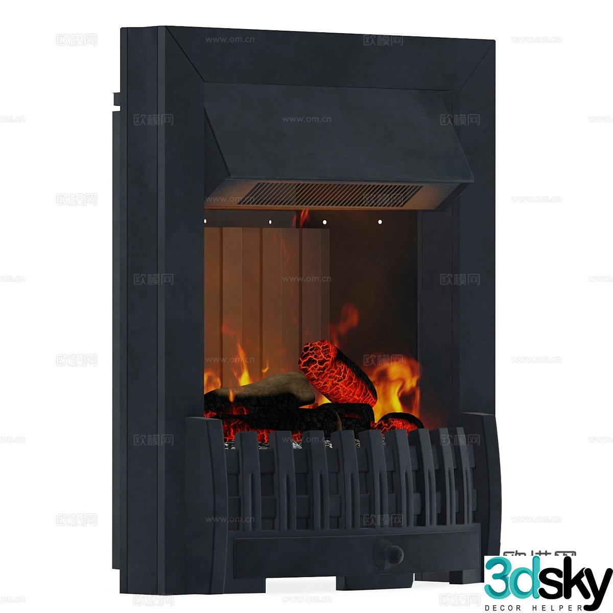 Modern minimalist fireplace fireplace minimalist fireplace dining room fireplace living room fireplace decorative fireplace 3d model