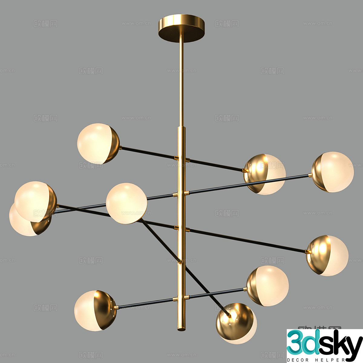 Modern simple and light luxury chandeliers chandeliers simple chandeliers restaurant chandeliers living room chandeliers lamp 3d model