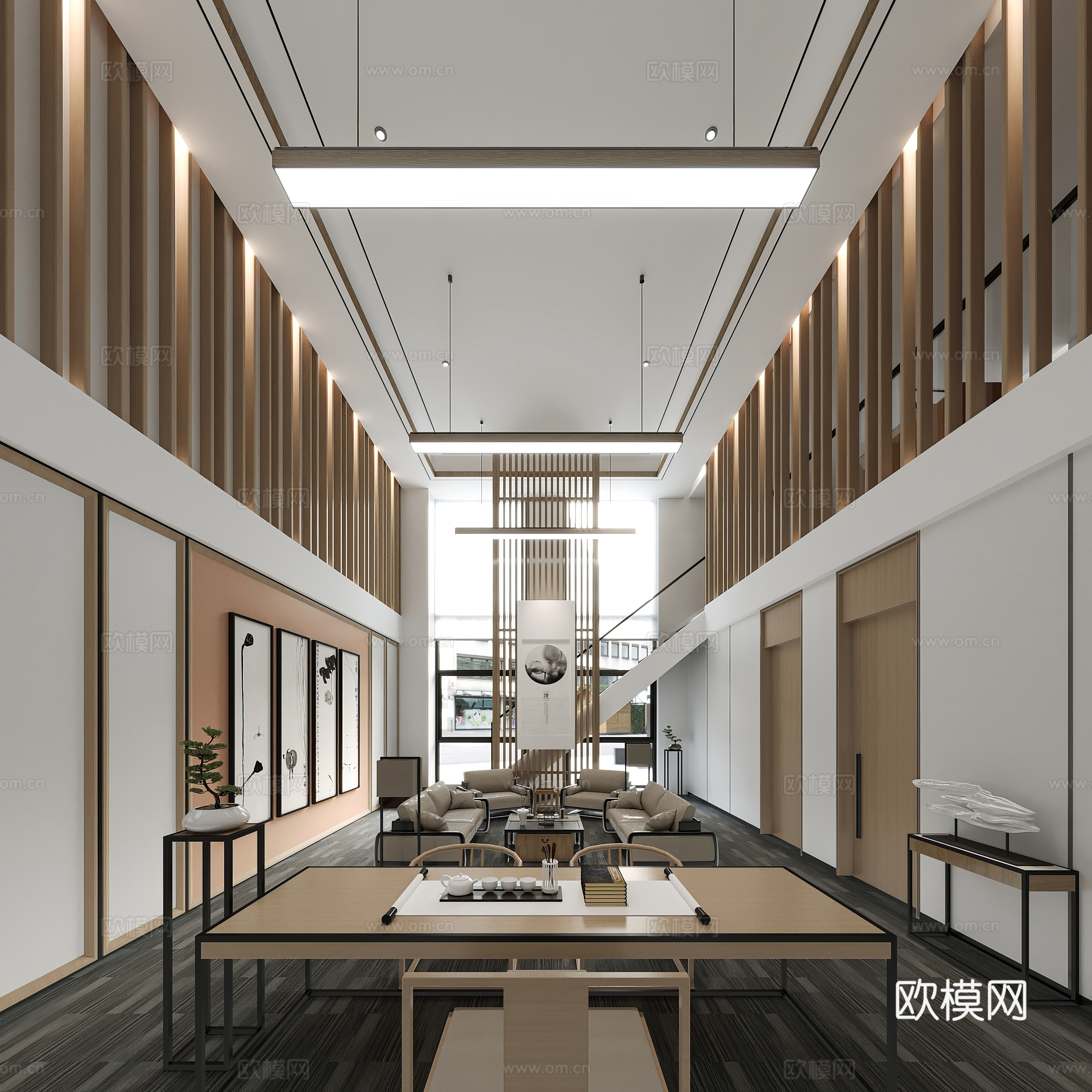 3D model of reception room