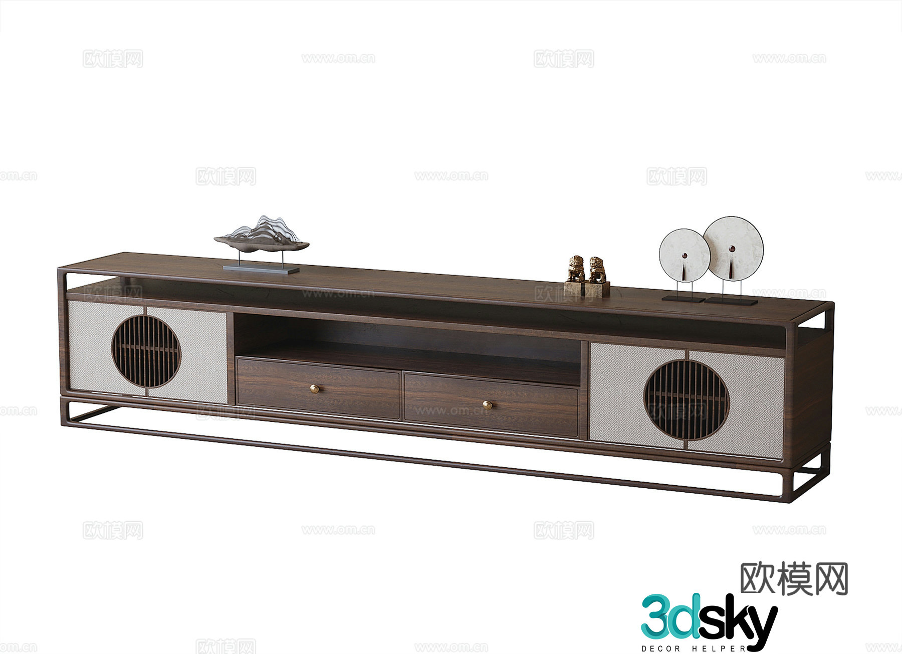 Chinese TV cabinet 3D model