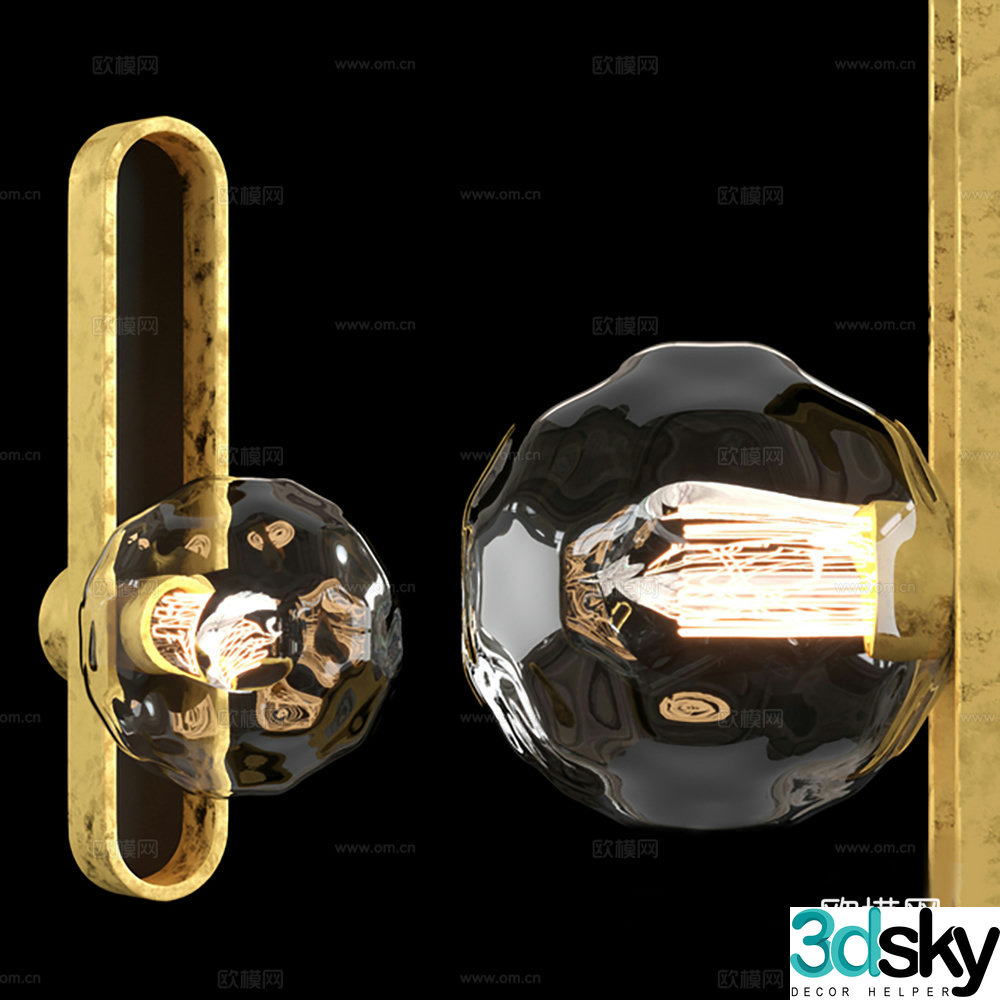 Lamps wall lamps metal lamps decorative lamps 3D model
