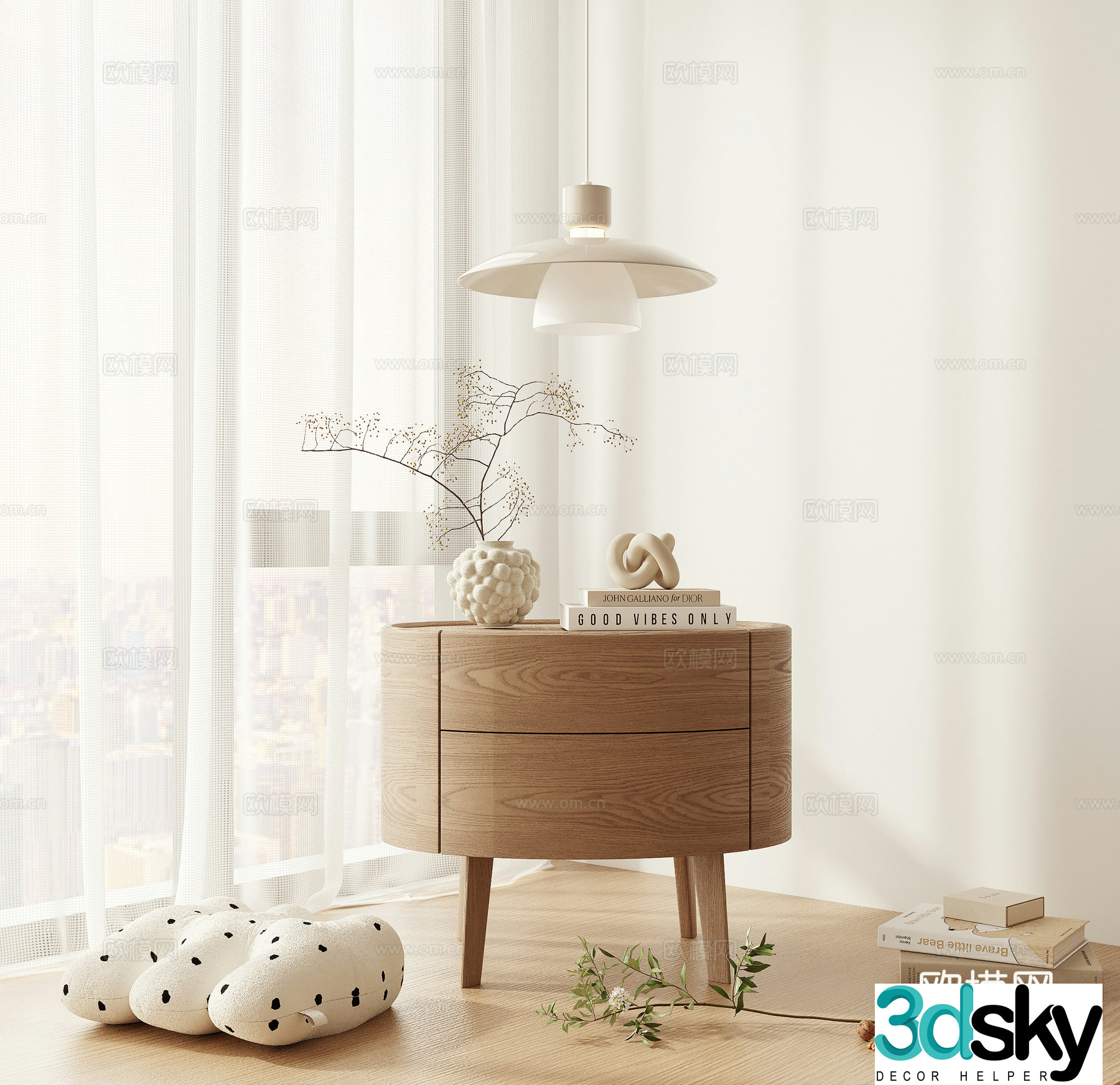 Bedside table 3d model