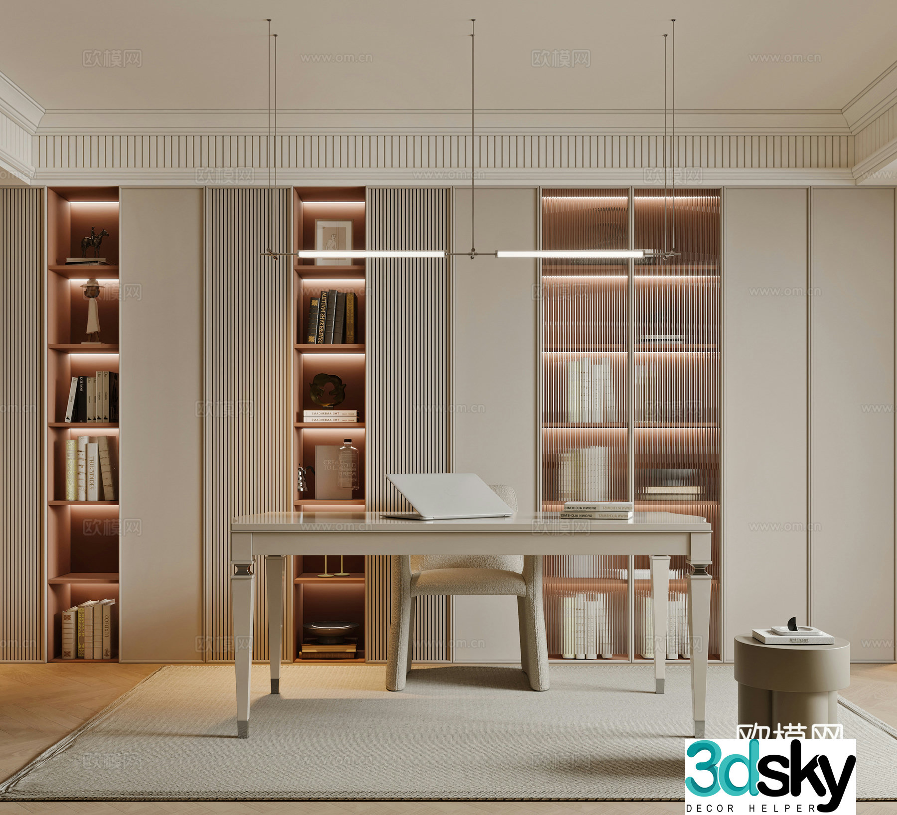 French study 3D model