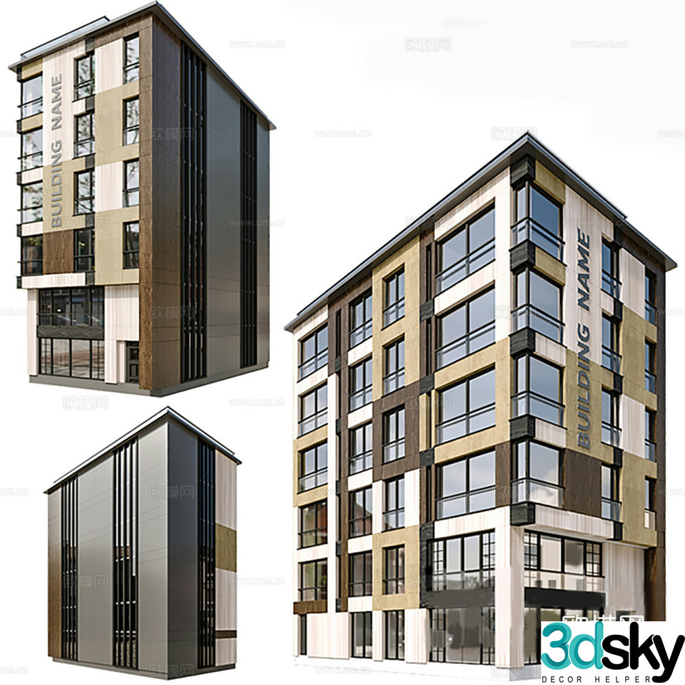Building exterior Residential exterior 3d model