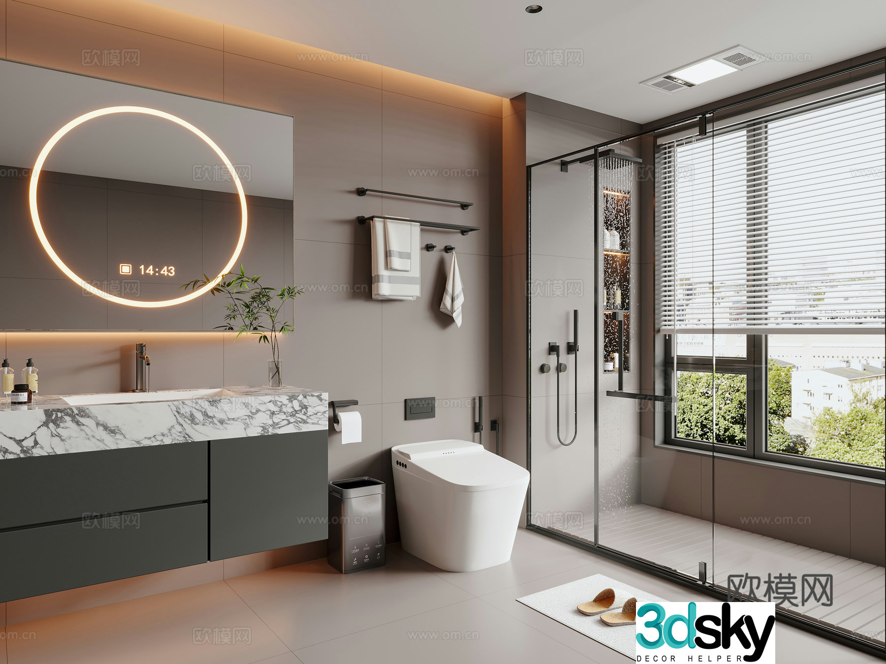 Italian bathroom 3D model